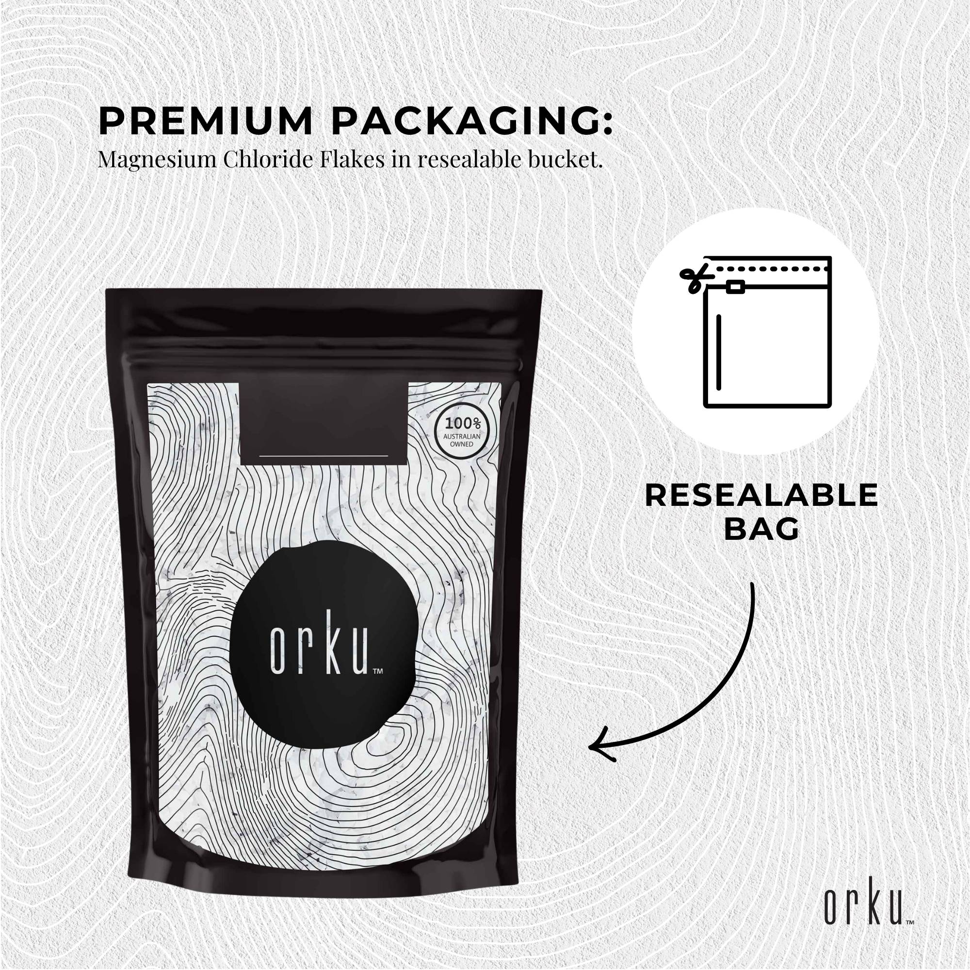 2Kg Magnesium Chloride Flakes Hexahydrate - Organic USP Food Grade Bath Salt 7