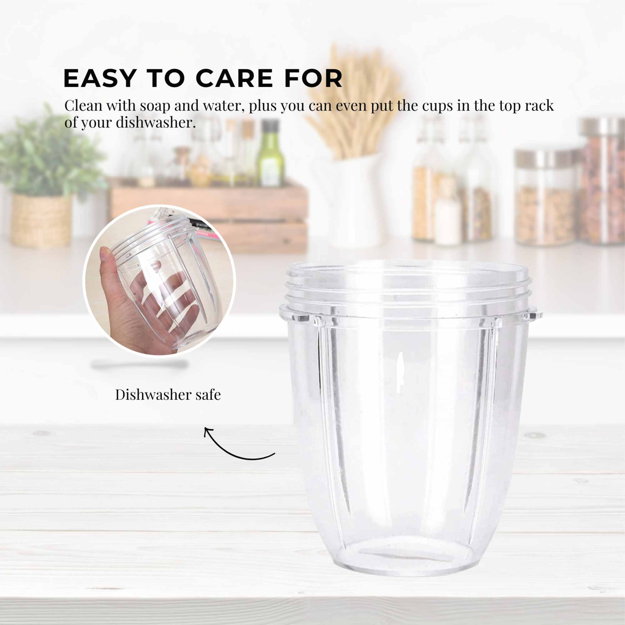 For Nutribullet Small Short Little 18 Oz Cup - For 600W + 900W Model Replacement 4
