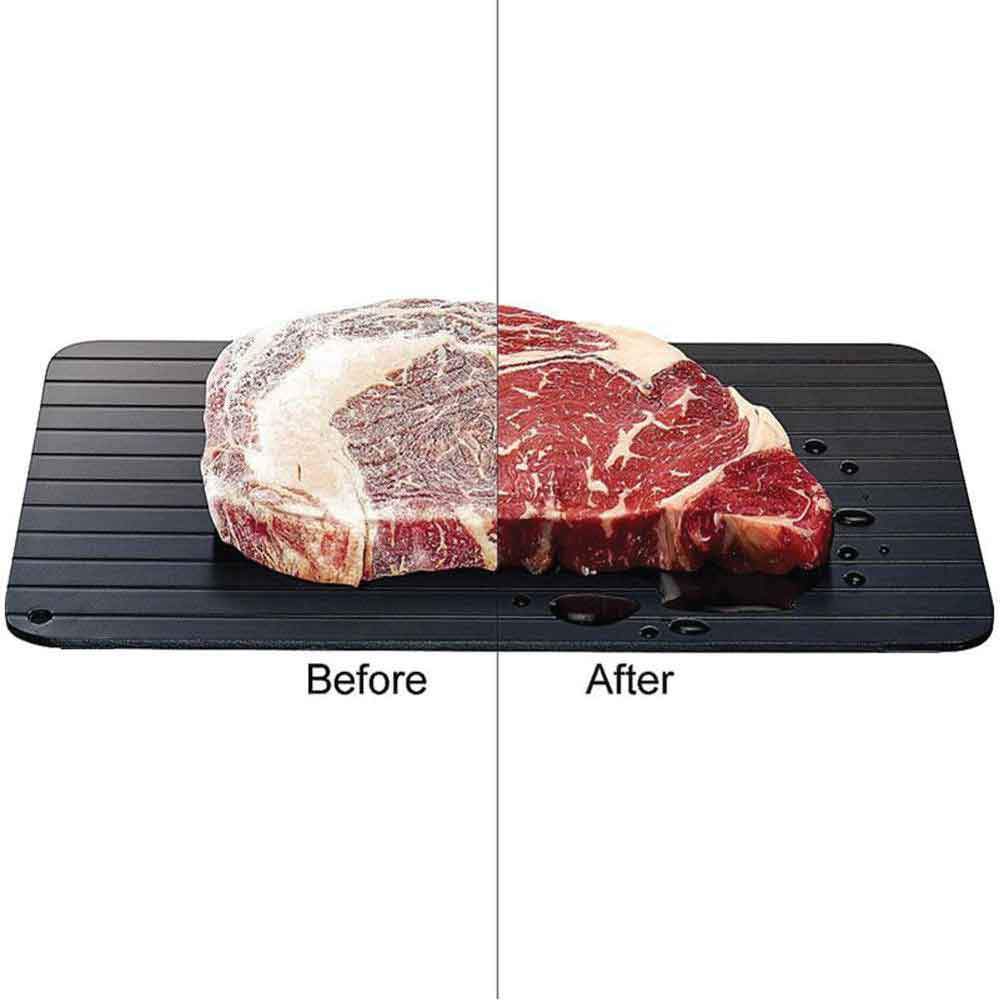 Defrost Express Defrosting Meat Tray - Miracle Aluminium Thawing Plate Board Mat 3