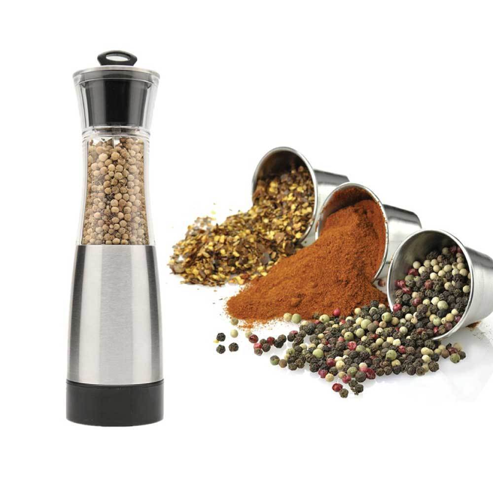 Gravity Salt or Pepper Grinder - Automatic Twist Grind Shakers Mills Electric 5
