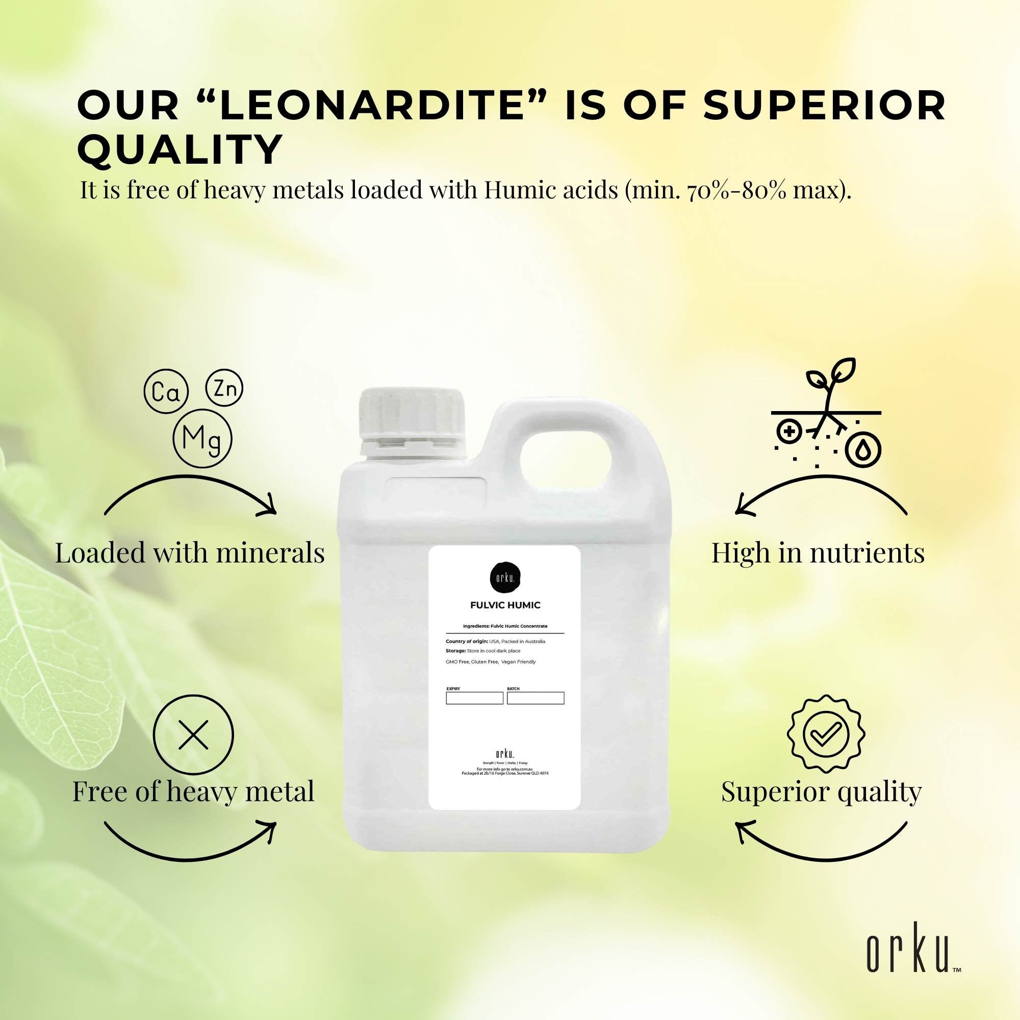 1L Fulvic Humic Concentrate Liquid FHC 4