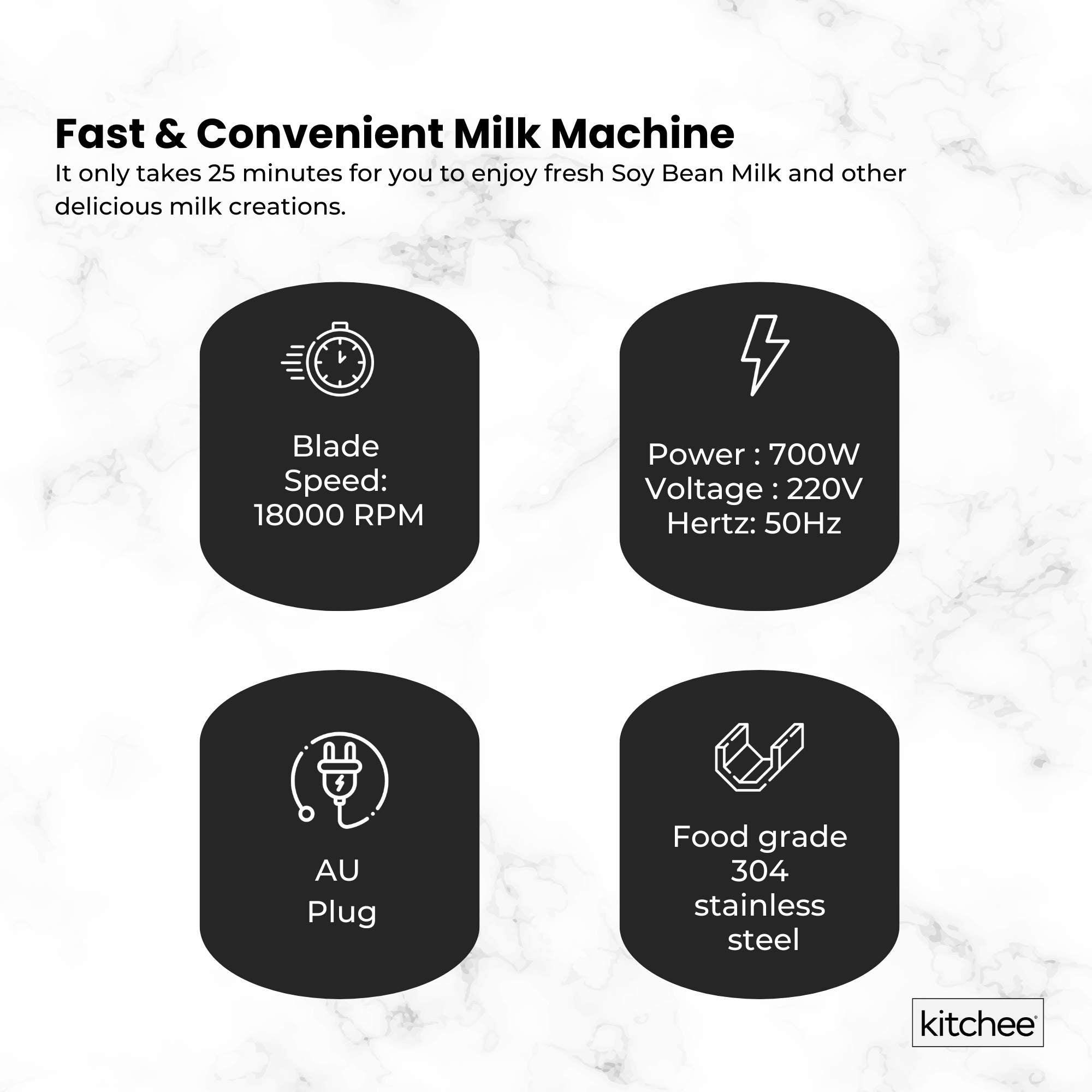 1.2L Electric Soy Bean Milk Maker Machine - Automatic Soya Almond Nut Blender 7