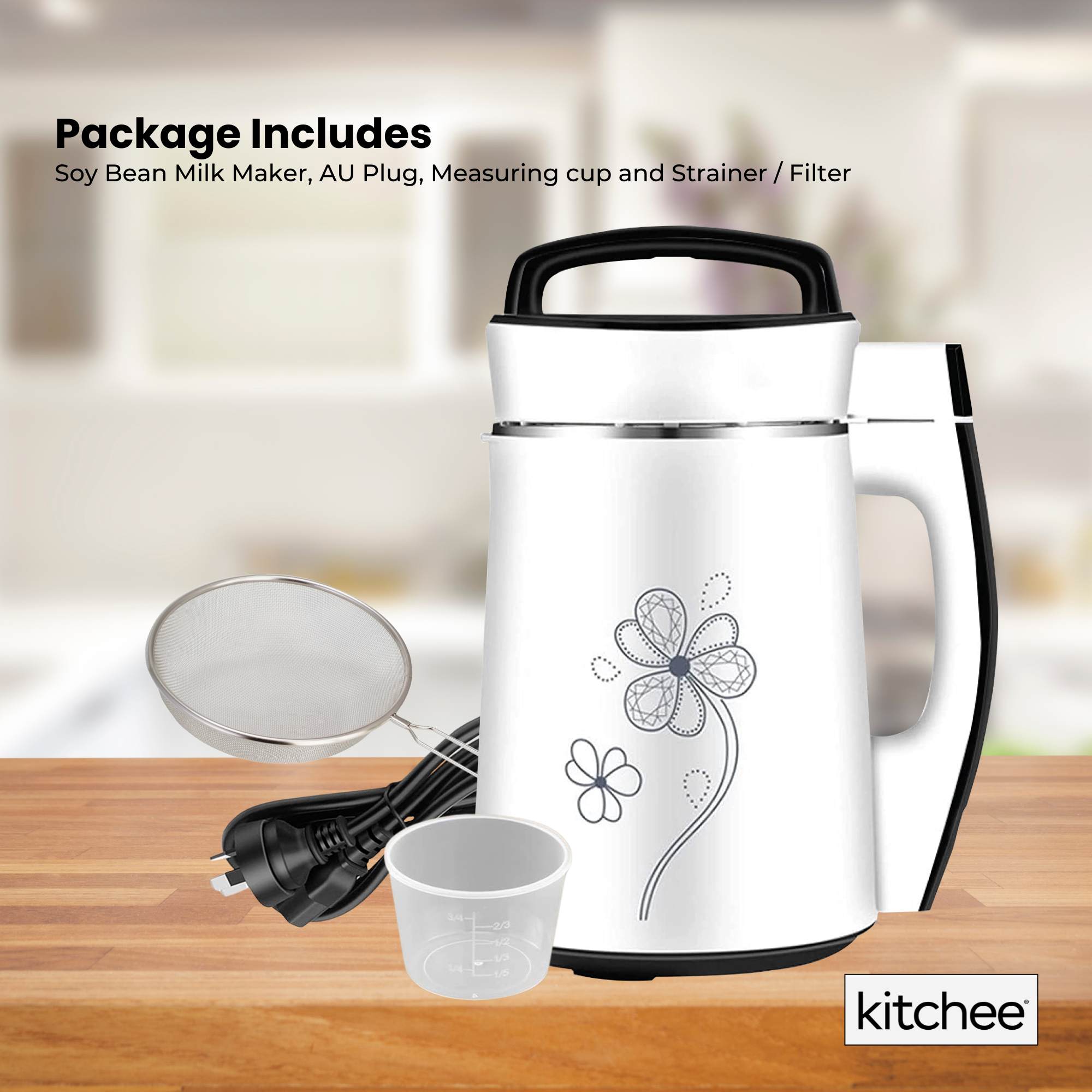 1.2L Electric Soy Bean Milk Maker Machine - Automatic Soya Almond Nut Blender 8