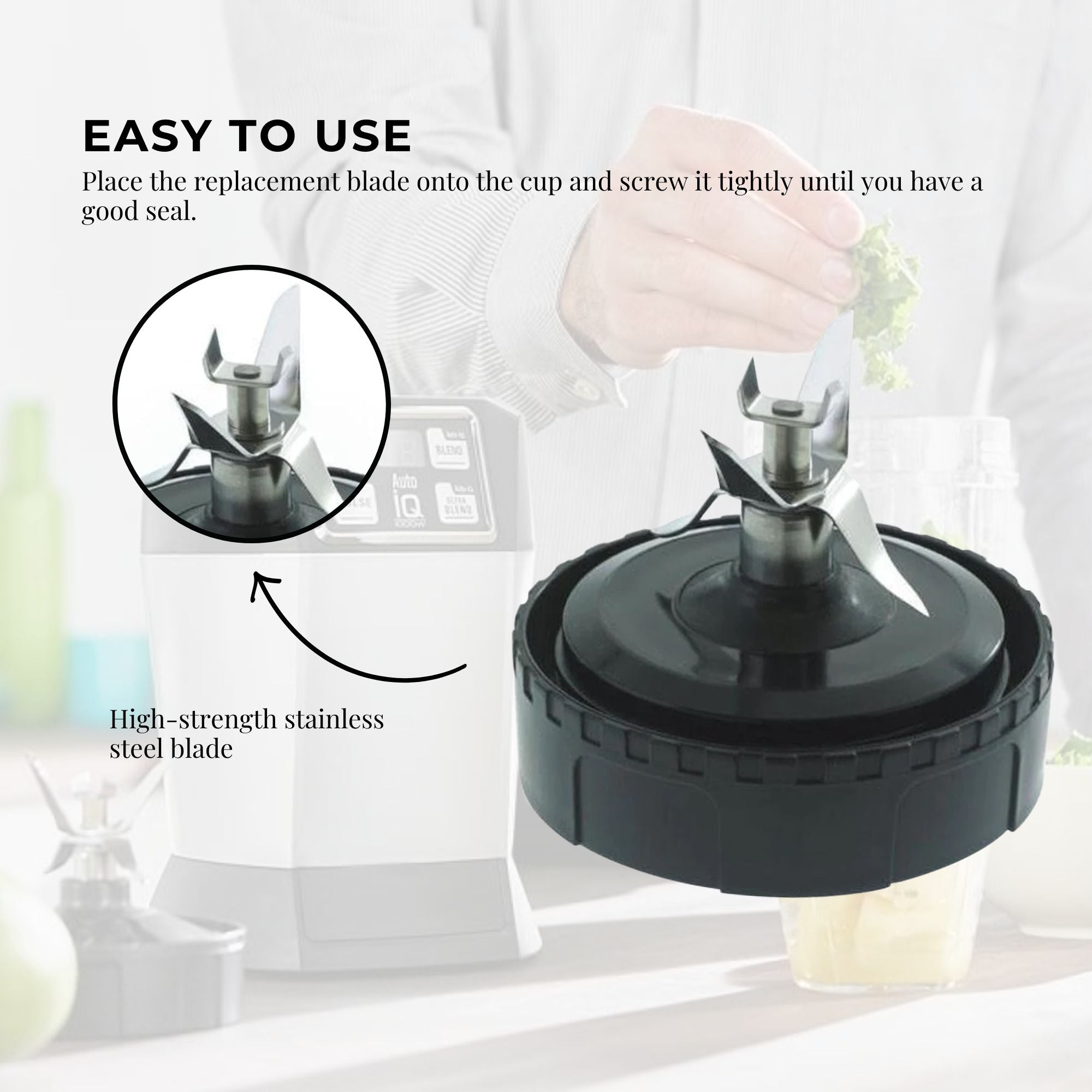 For Nutri Ninja Extractor Blade - 6 Fin Connection Replacement Blender Parts 6