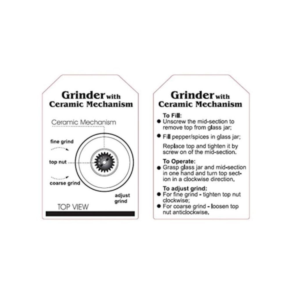 Orku Single Salt or Pepper Grinder 180ml – Glass Manual Mill with Rose Gold Lid 7