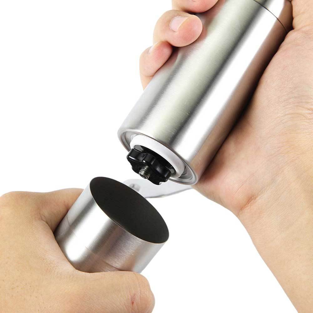 Coffee Bean Grinder - Stainless Steel Ceramic Burr Manual Hand Crank Nut Mill 5
