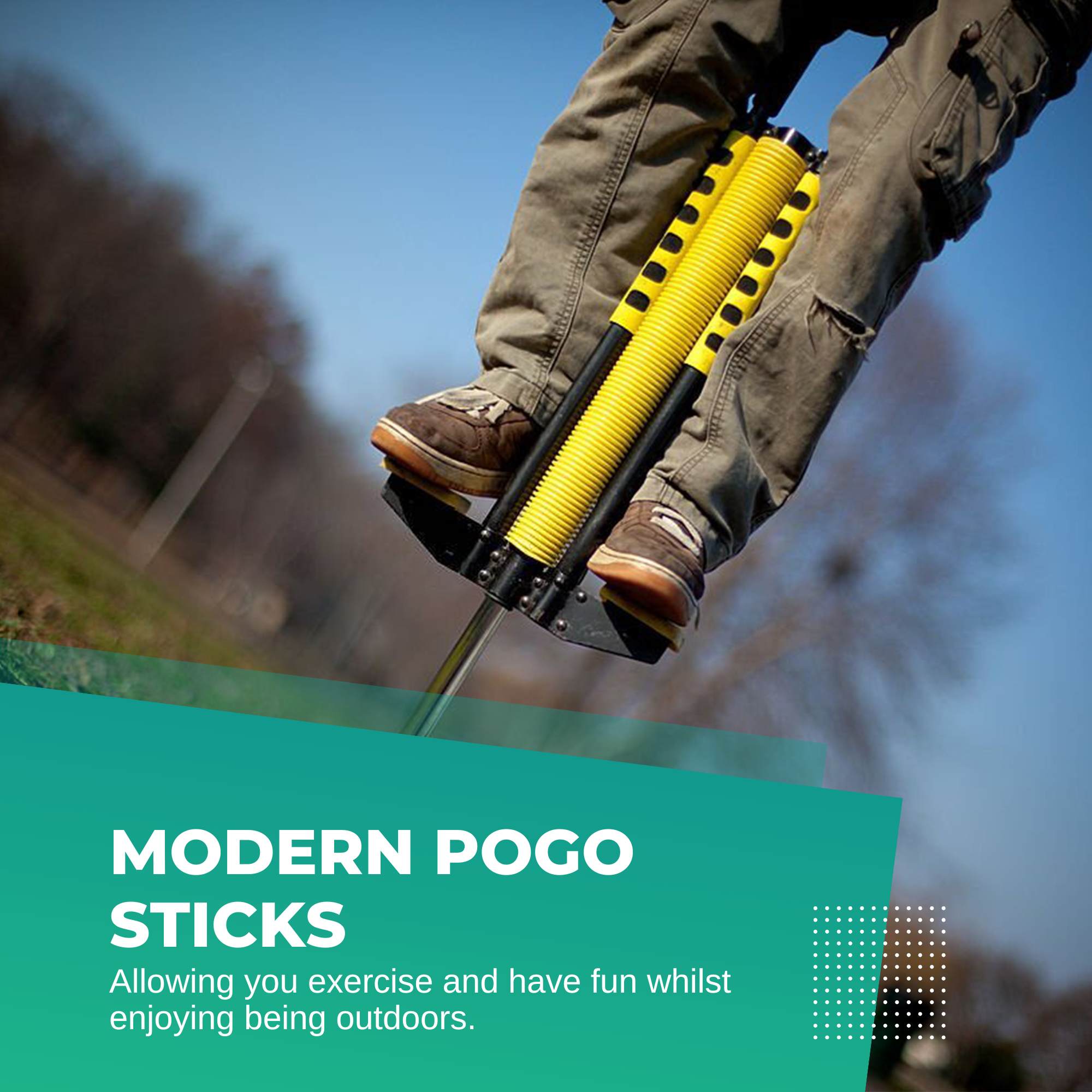 Black and Yellow Pogo Stick - Children's Large Jumping Jackhammer Toy 3