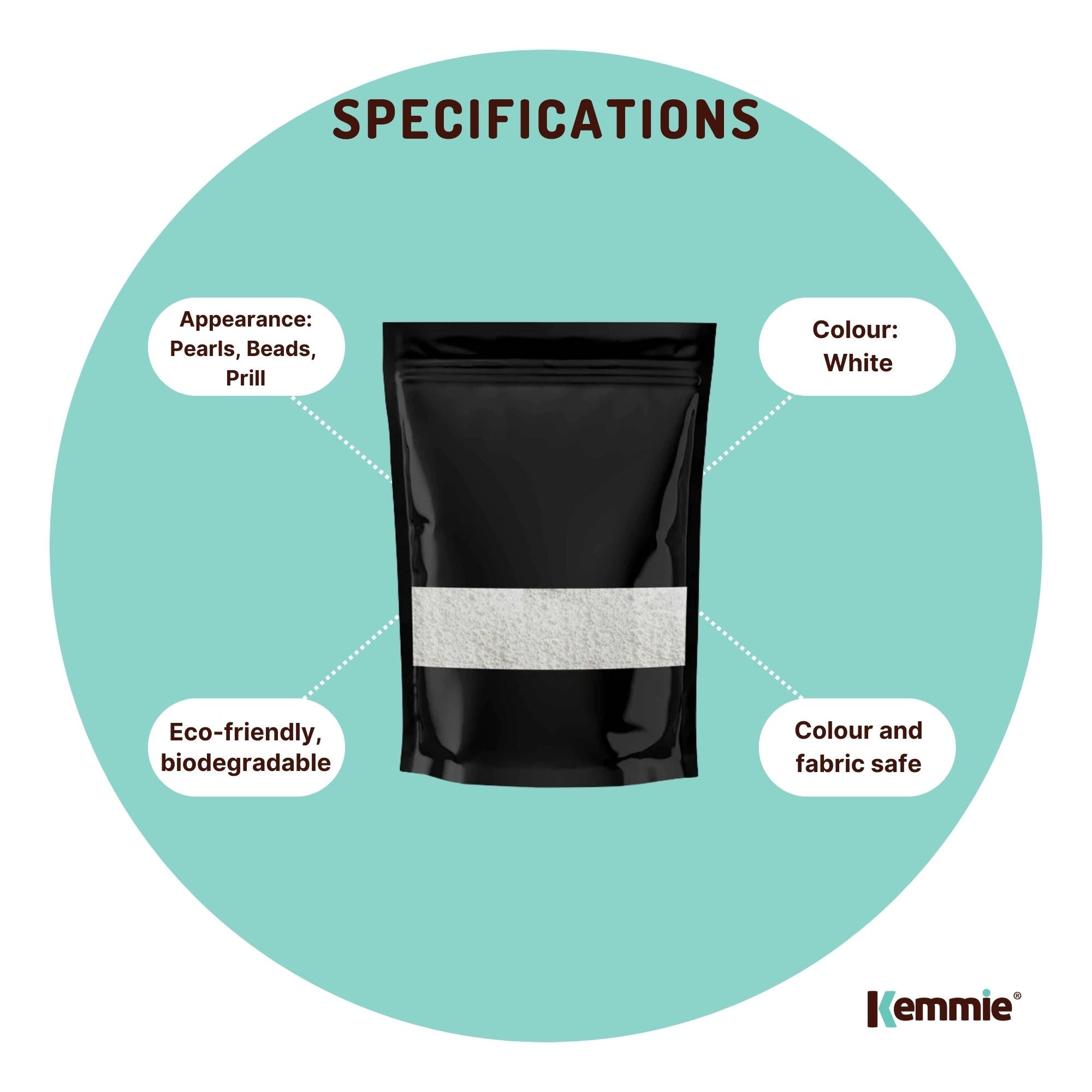 100g Sodium Percarbonate - Eco Laundry Cleaner Brewing Sanitiser Oxygen Bleach 8