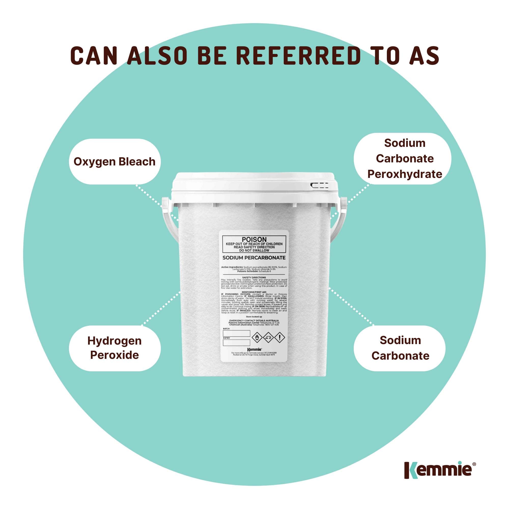 1.3Kg Sodium Percarbonate Tub - Eco Laundry Cleaner Brew Sanitiser Oxygen Bleach 6