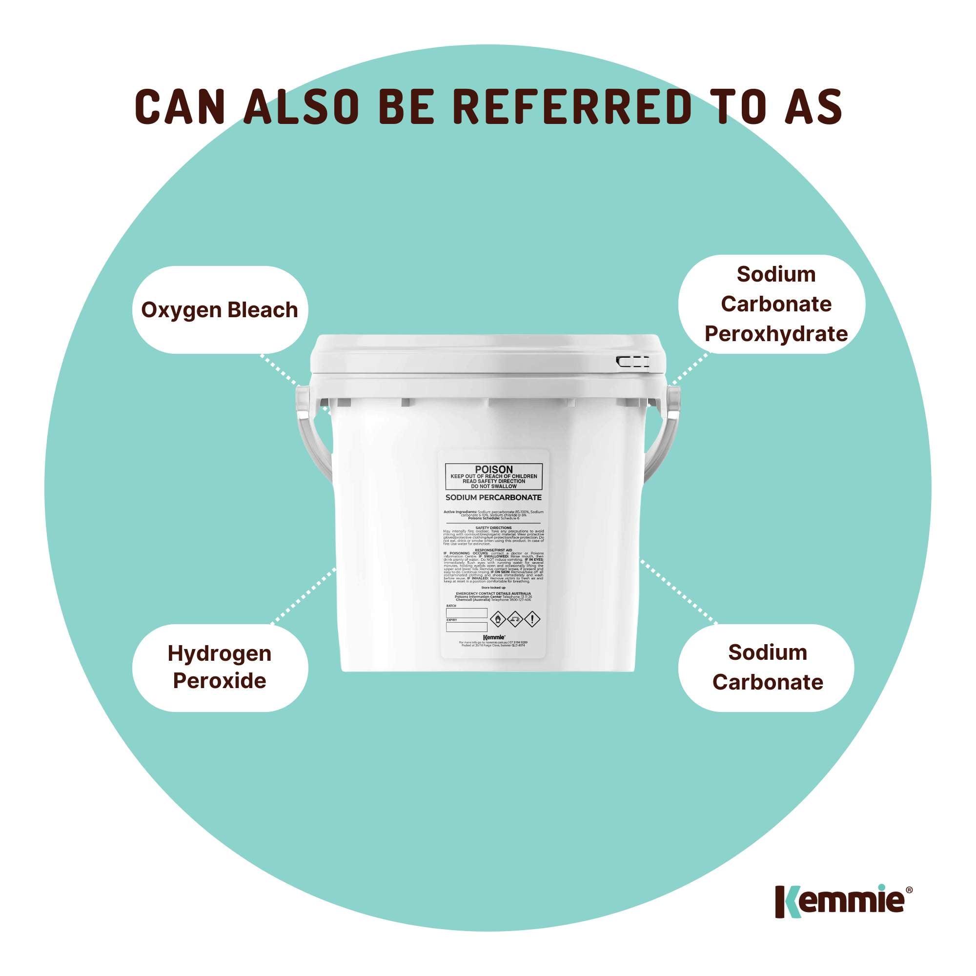 5Kg Sodium Percarbonate Tub - Eco Laundry Cleaner Brew Sanitiser Oxygen Bleach 6