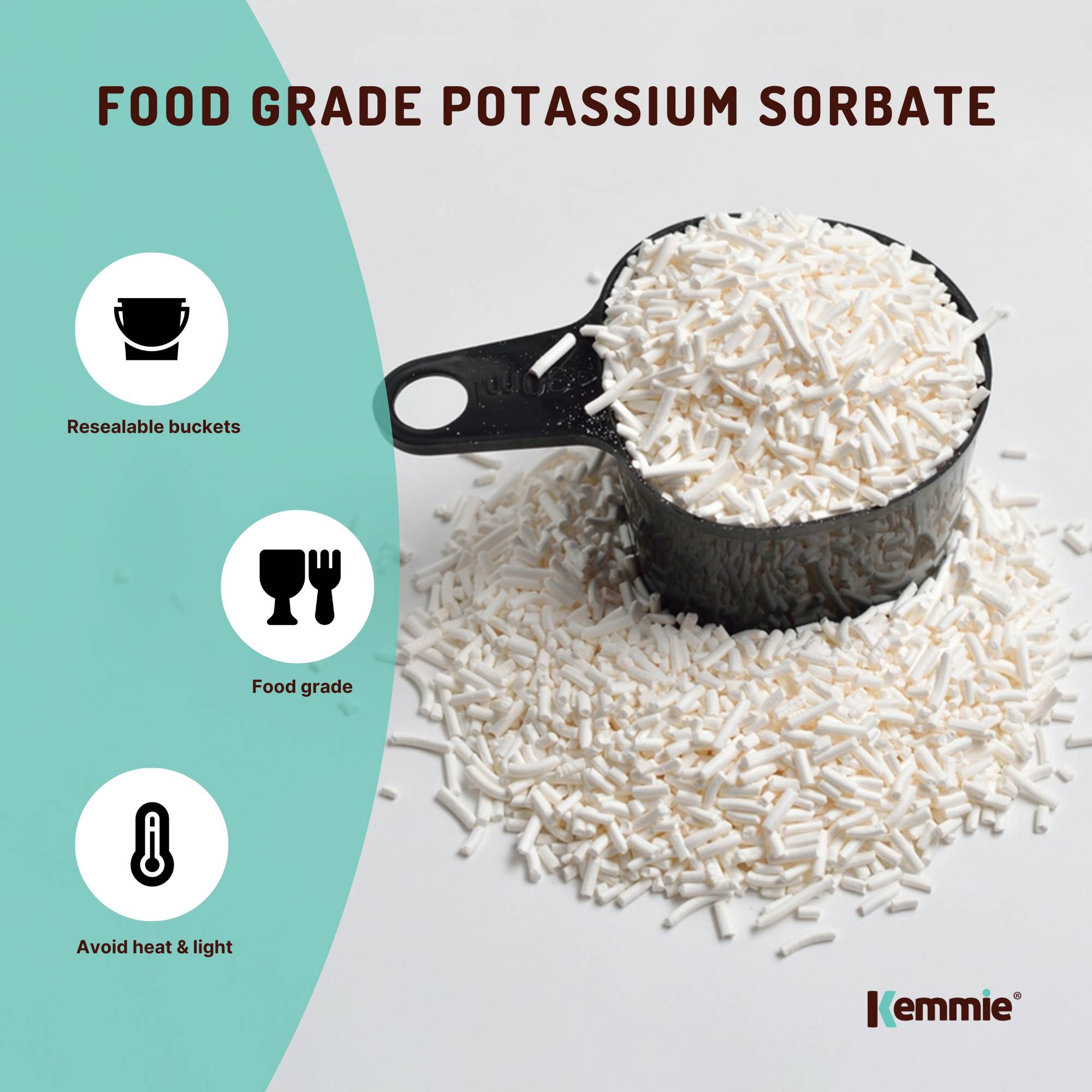 500g Potassium Sorbate Granules Food Grade Preservative Cosmetics Brew Skin E202 3
