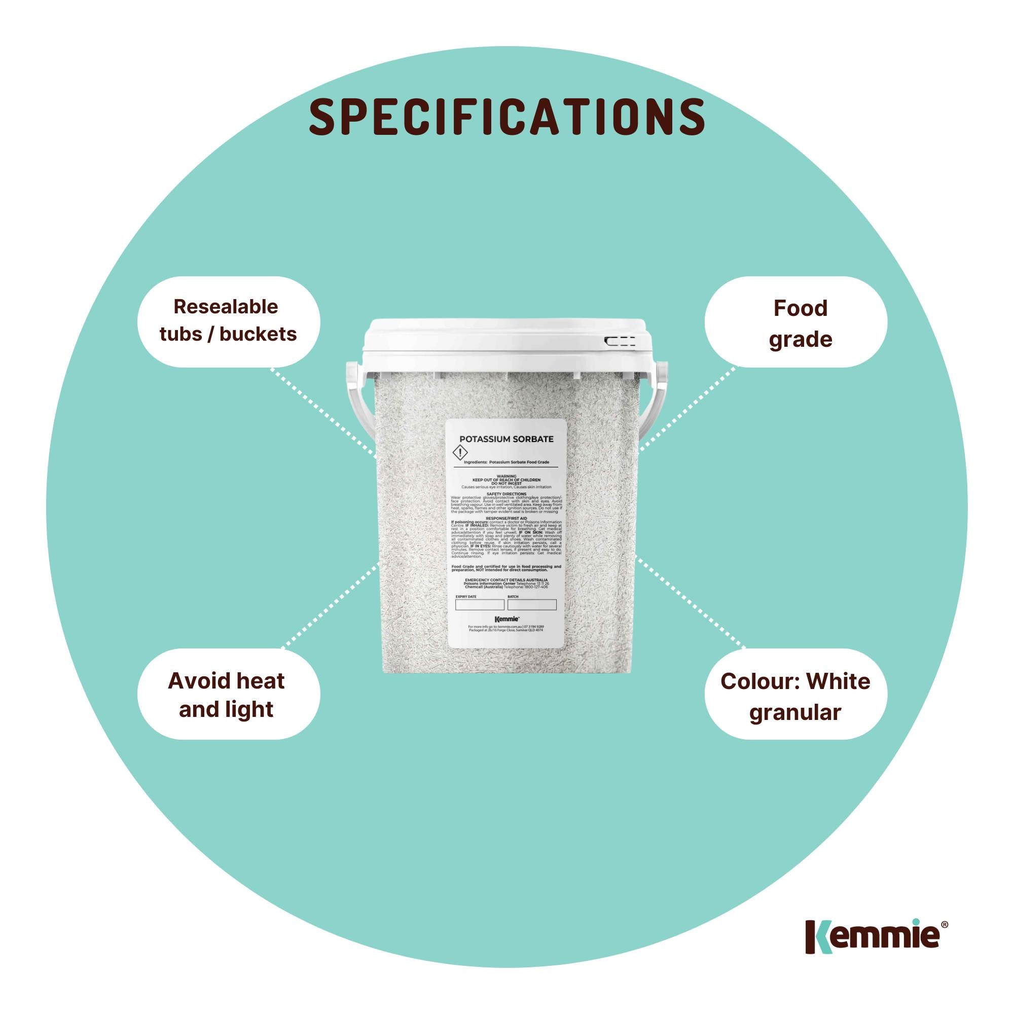 500g Potassium Sorbate Granules Food Grade Preservative Cosmetics Brew Skin E202 8