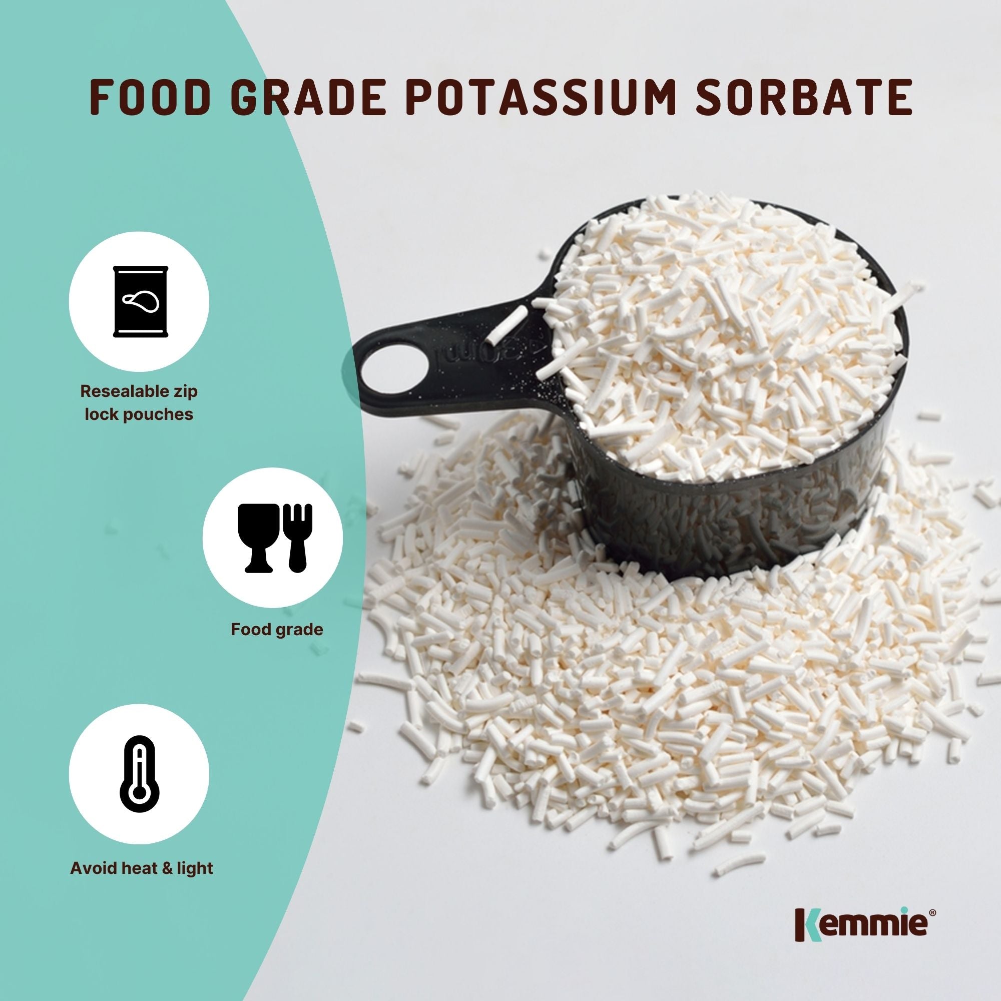 400g Potassium Sorbate Granules Food Grade Preservative Cosmetics Brew Skin E202 3