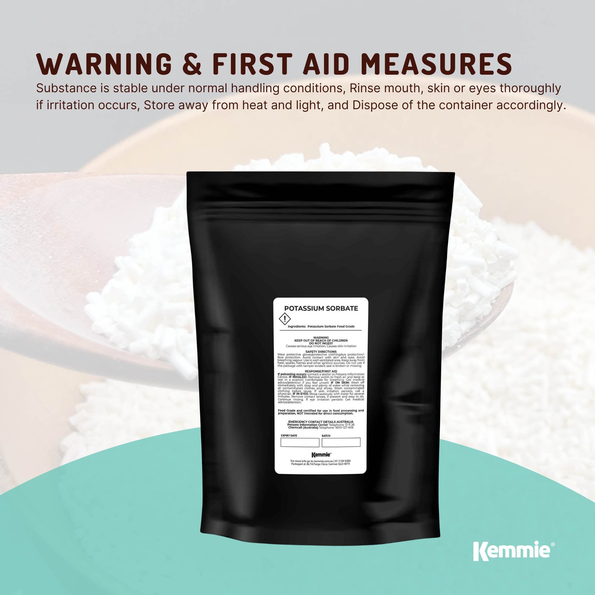 1Kg Potassium Sorbate Granules Food Grade Preservative Cosmetics Brew Skin E202 3
