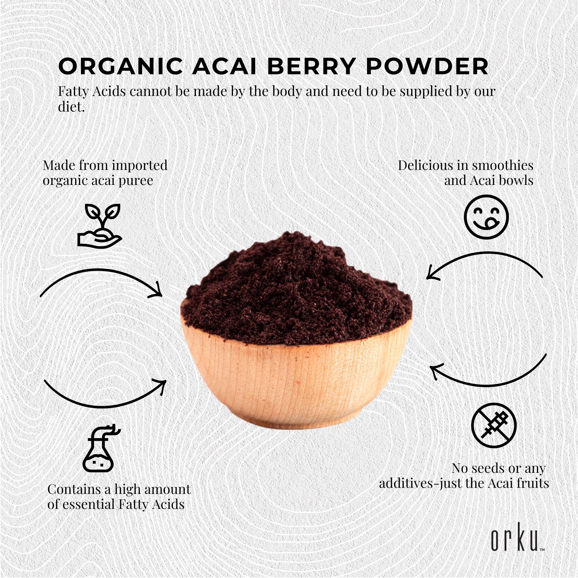 100g Acai Powder 100% Organic - Superfood Amazon Berries 6