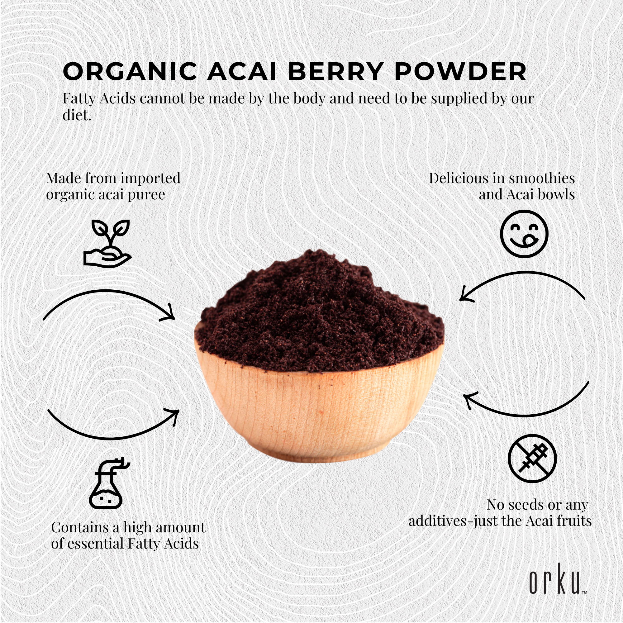 2.5kg Acai Powder Bucket 100% Organic - Superfood Amazon Berries 6