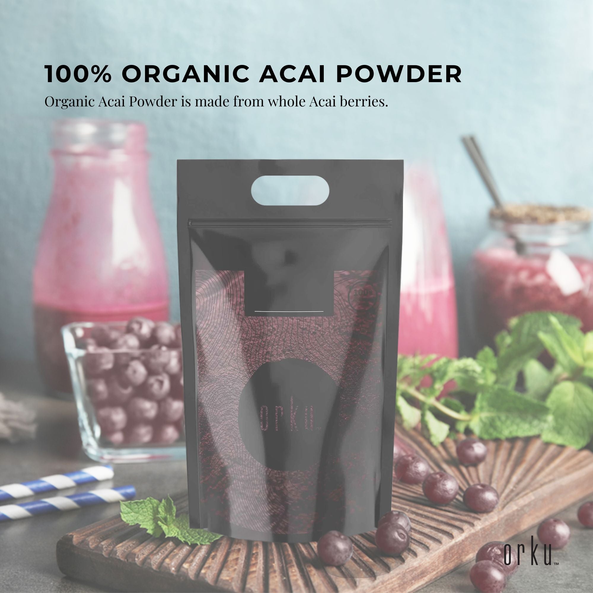 5kg Acai Powder Bag 100% Organic - Superfood Amazon Berries 3