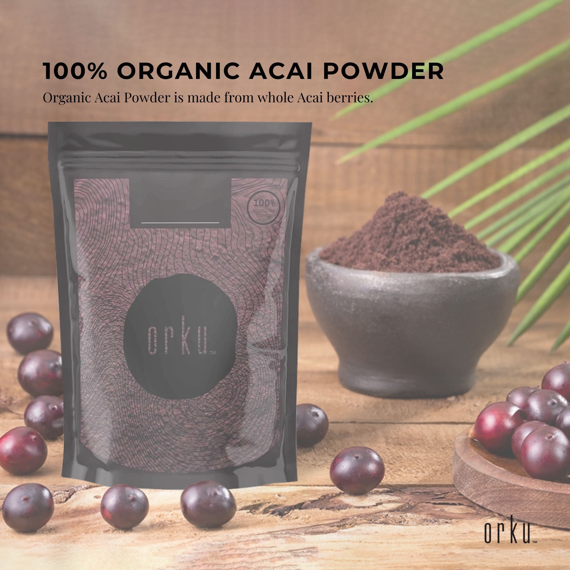 2Kg Acai Powder 100% Organic - Superfood Amazon Berries 3