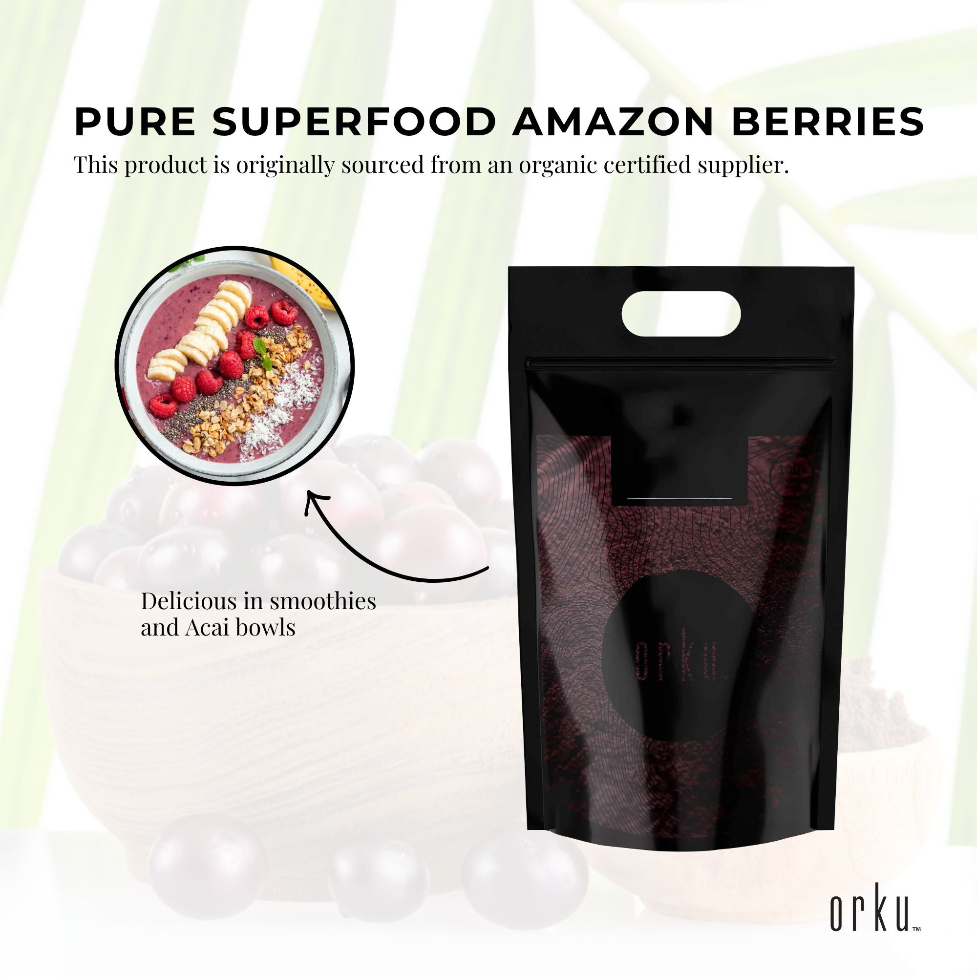 Bulk 10Kg Acai Powder 100% Organic - Superfood Amazon Berries 7