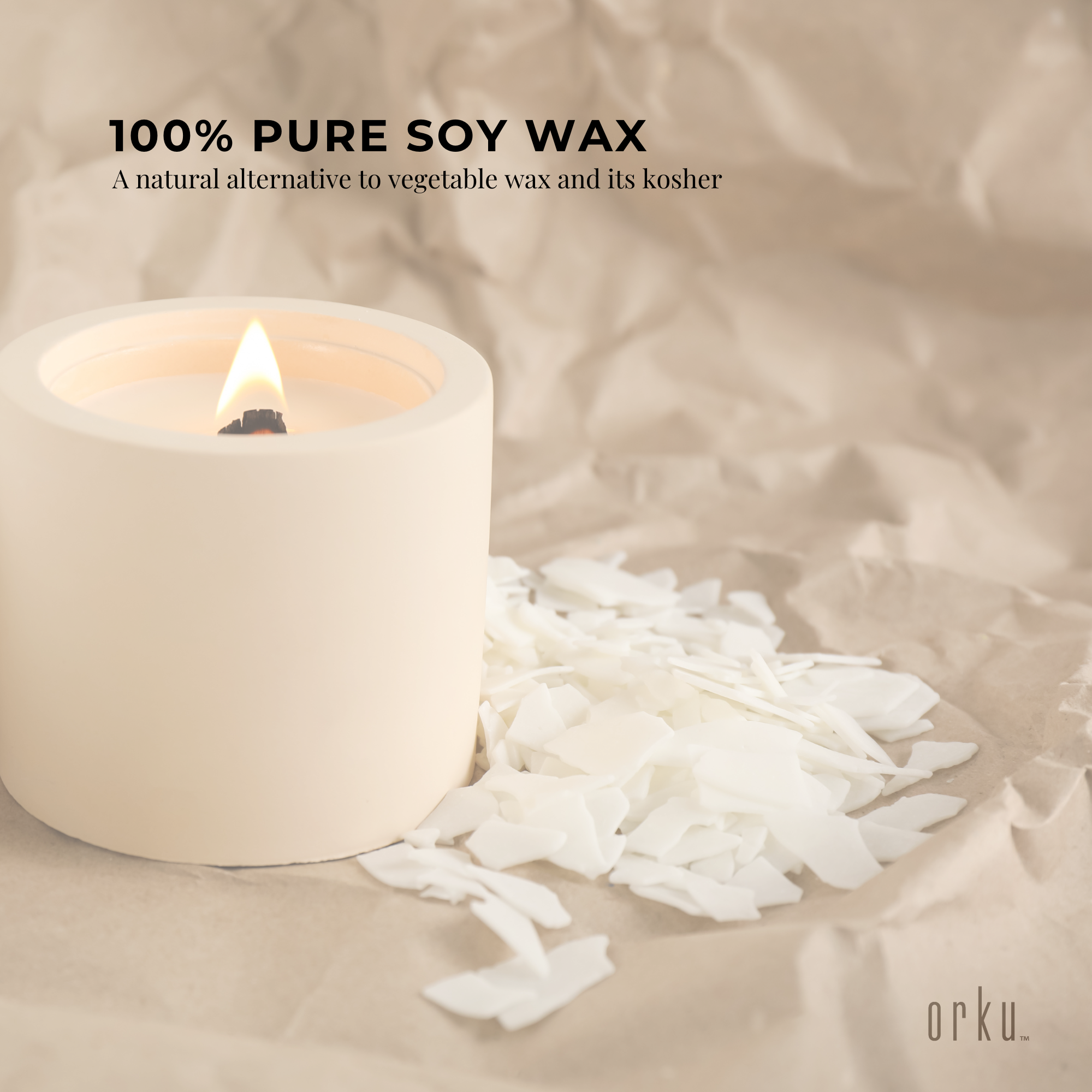 Bulk 10Kg Golden 464 Soy Wax Flakes - 100% Pure Natural DIY Candle Melts Chips 5
