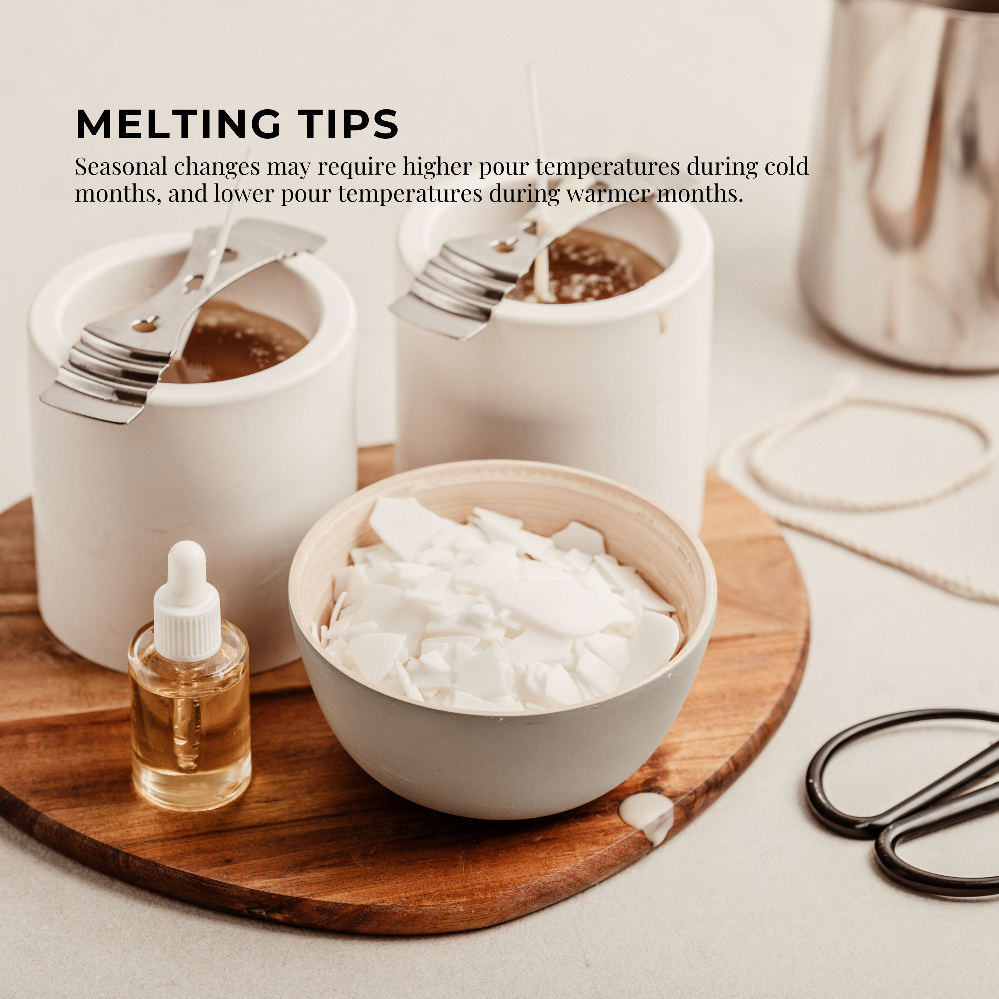 Bulk 10Kg Golden 464 Soy Wax Flakes - 100% Pure Natural DIY Candle Melts Chips 7