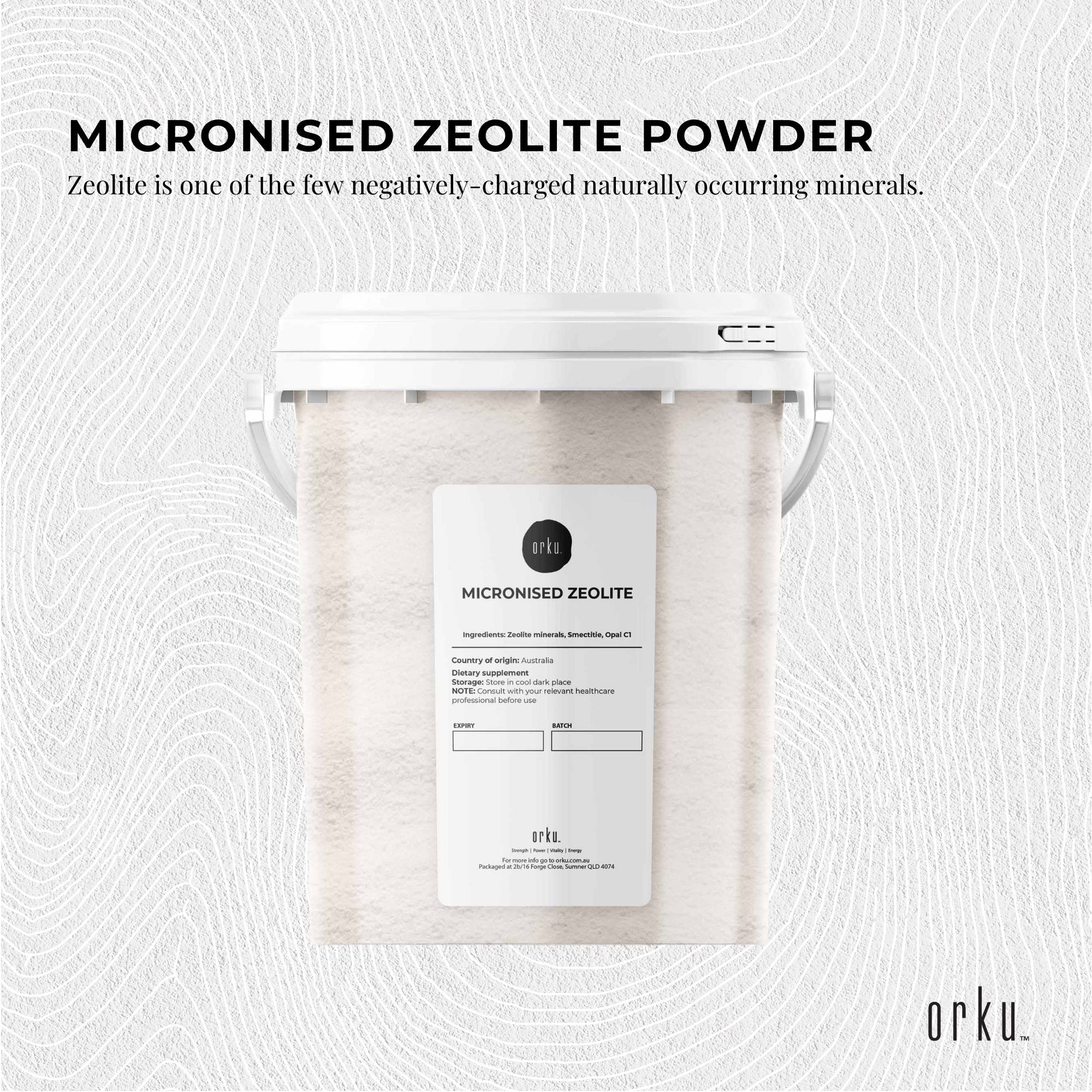 800g Pure Micronised Zeolite Powder Mineral Tub - Micronized Volcamin 3