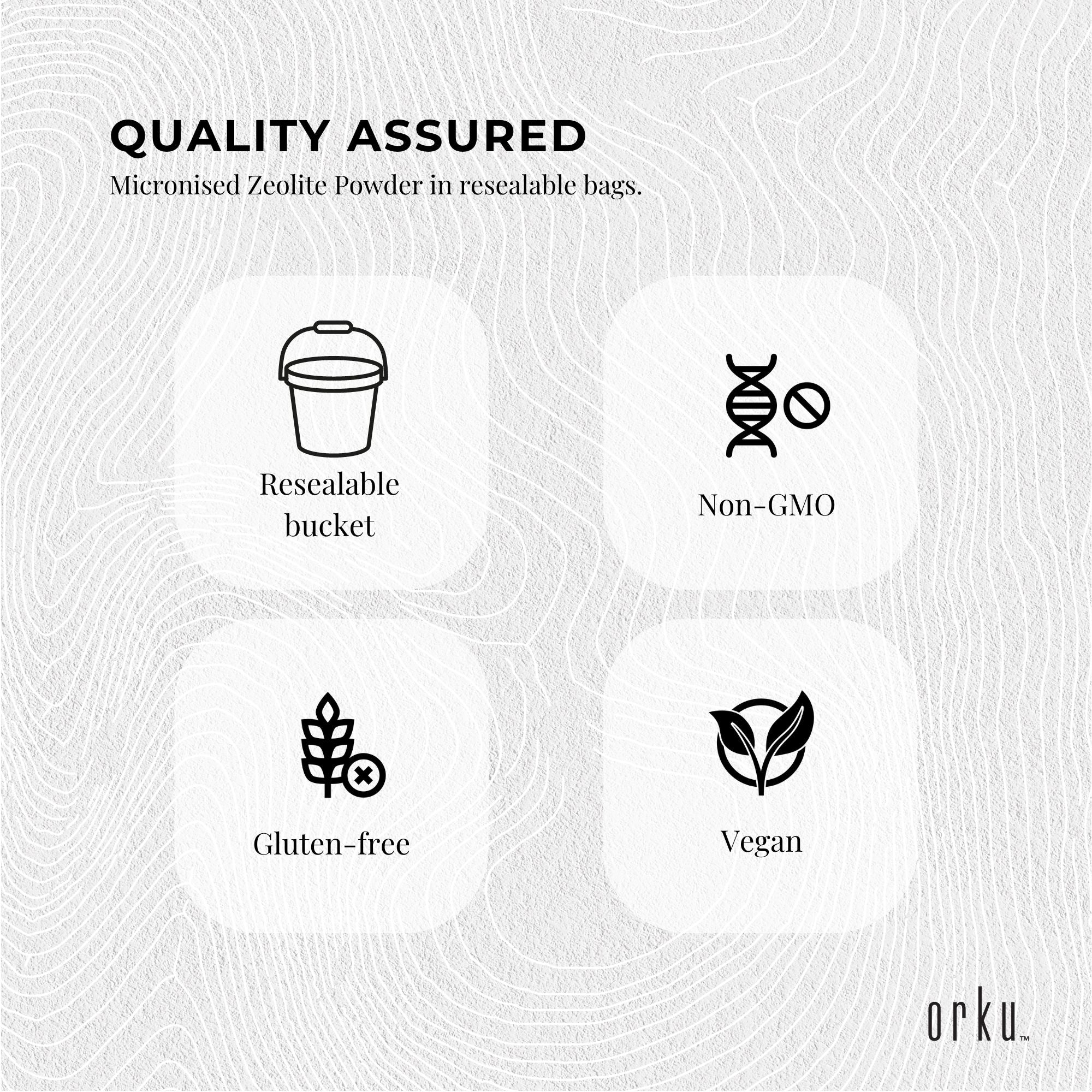 800g Pure Micronised Zeolite Powder Mineral Tub - Micronized Volcamin 8