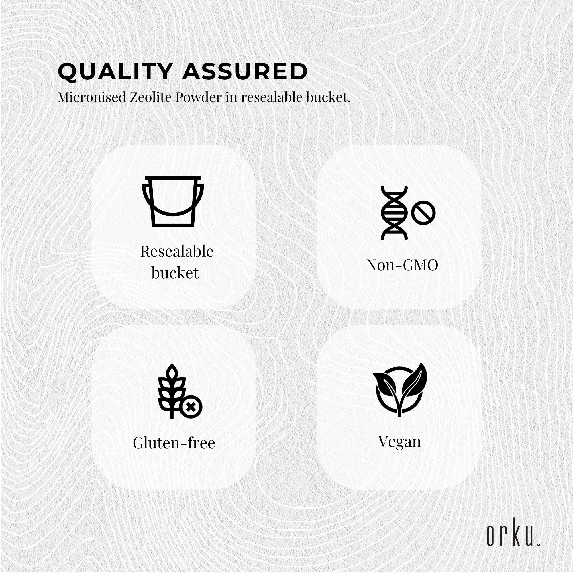 3kg Pure Micronised Zeolite Powder Mineral Tub - Micronized Volcamin 8