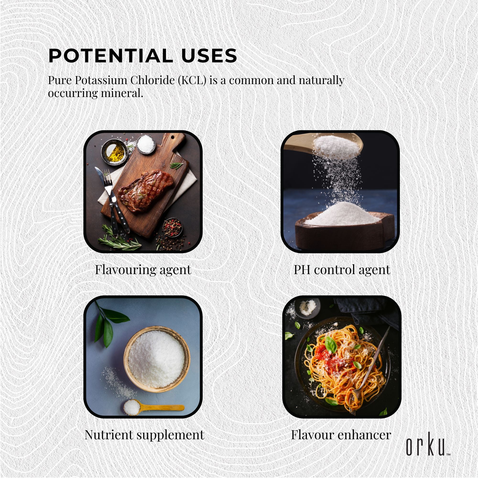 400g Potassium Chloride Powder - Pure E508 Food Grade Salt Substitute Replacer 6