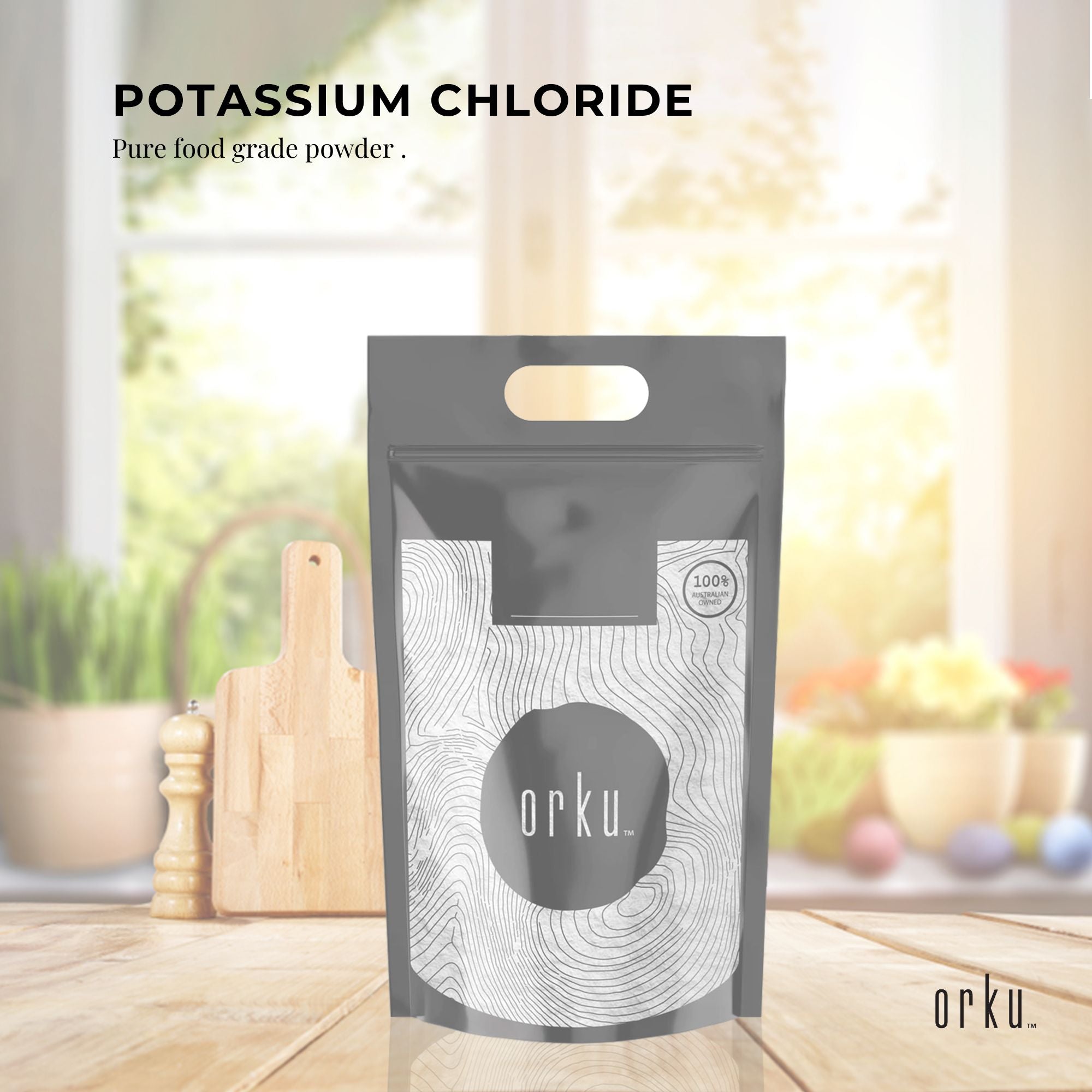 5Kg Potassium Chloride Powder - Pure E508 Food Grade Salt Substitute Replacer