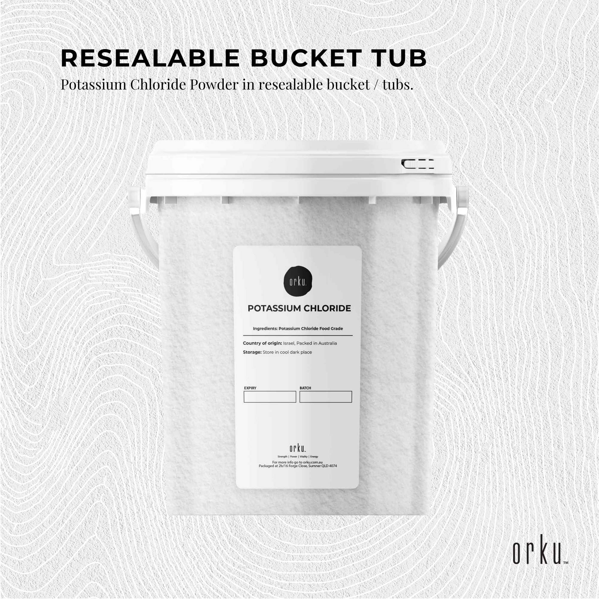 1.3Kg Potassium Chloride Powder Tub - Pure KCL E508 Food Grade Replacer 3