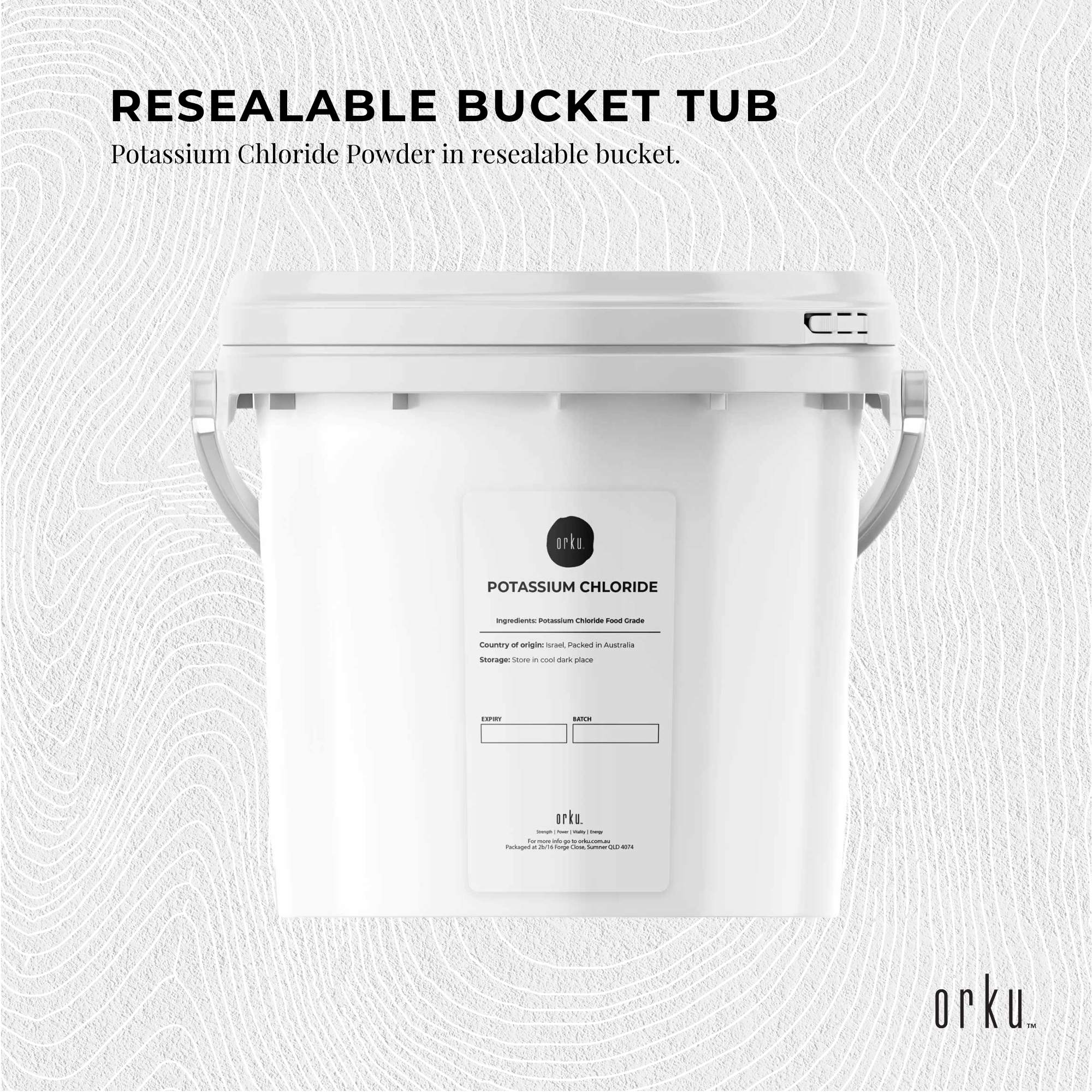 5Kg Potassium Chloride Powder Tub - Pure KCL E508 Food Grade Replacer 3