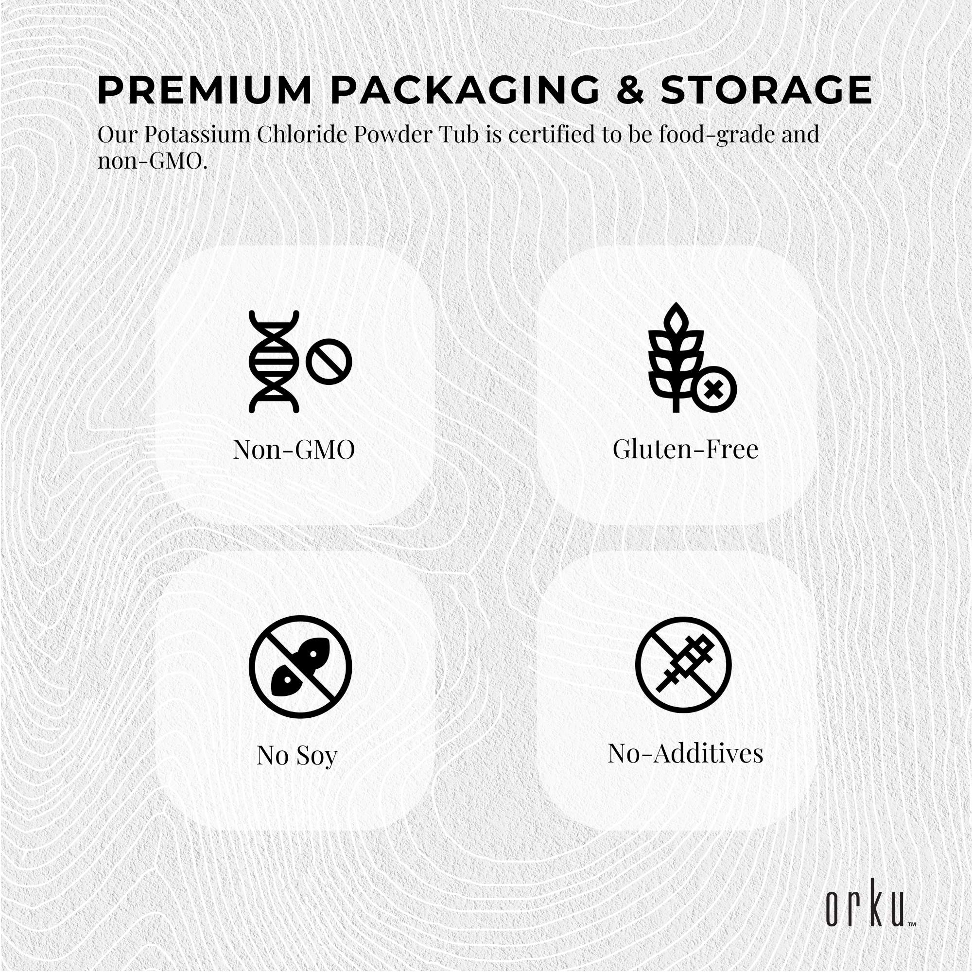 5Kg Potassium Chloride Powder Tub - Pure KCL E508 Food Grade Replacer 8