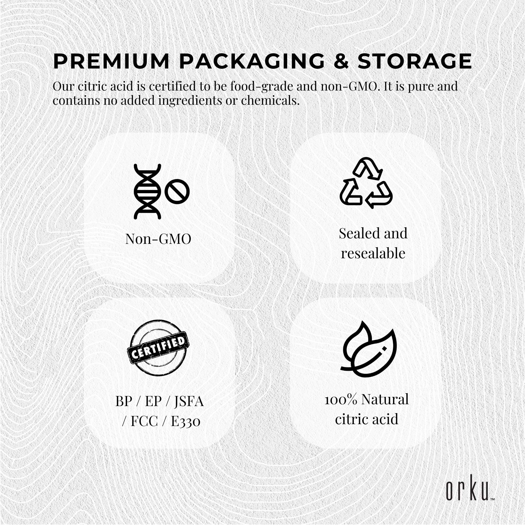 1.2Kg Citric Acid Powder Tub - Food Grade Anhydrous GMO Preservative Free c6h807 8