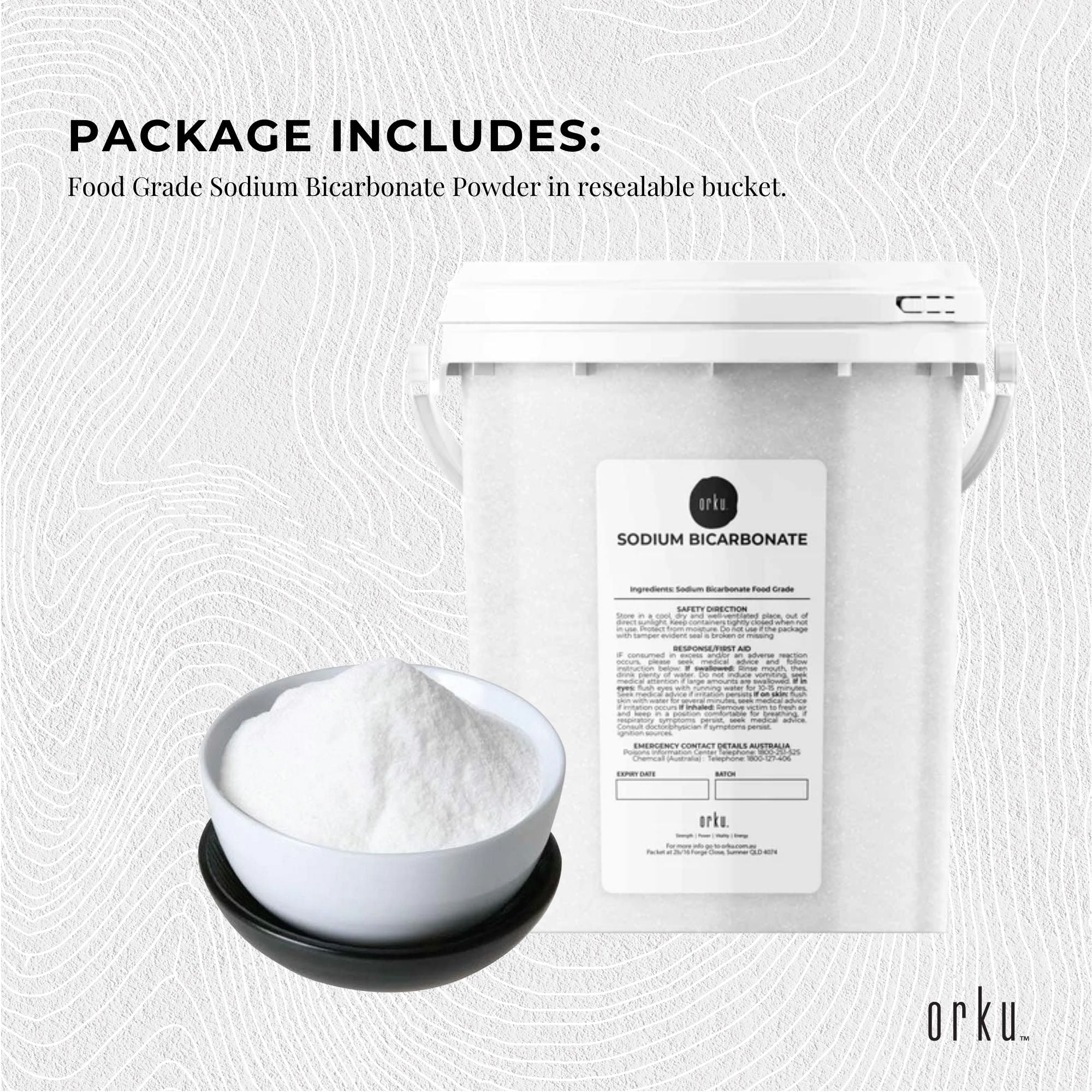 1.3Kg Sodium Bicarbonate Tub - Food Grade Bicarb Baking Soda Hydrogen Carbonate 3