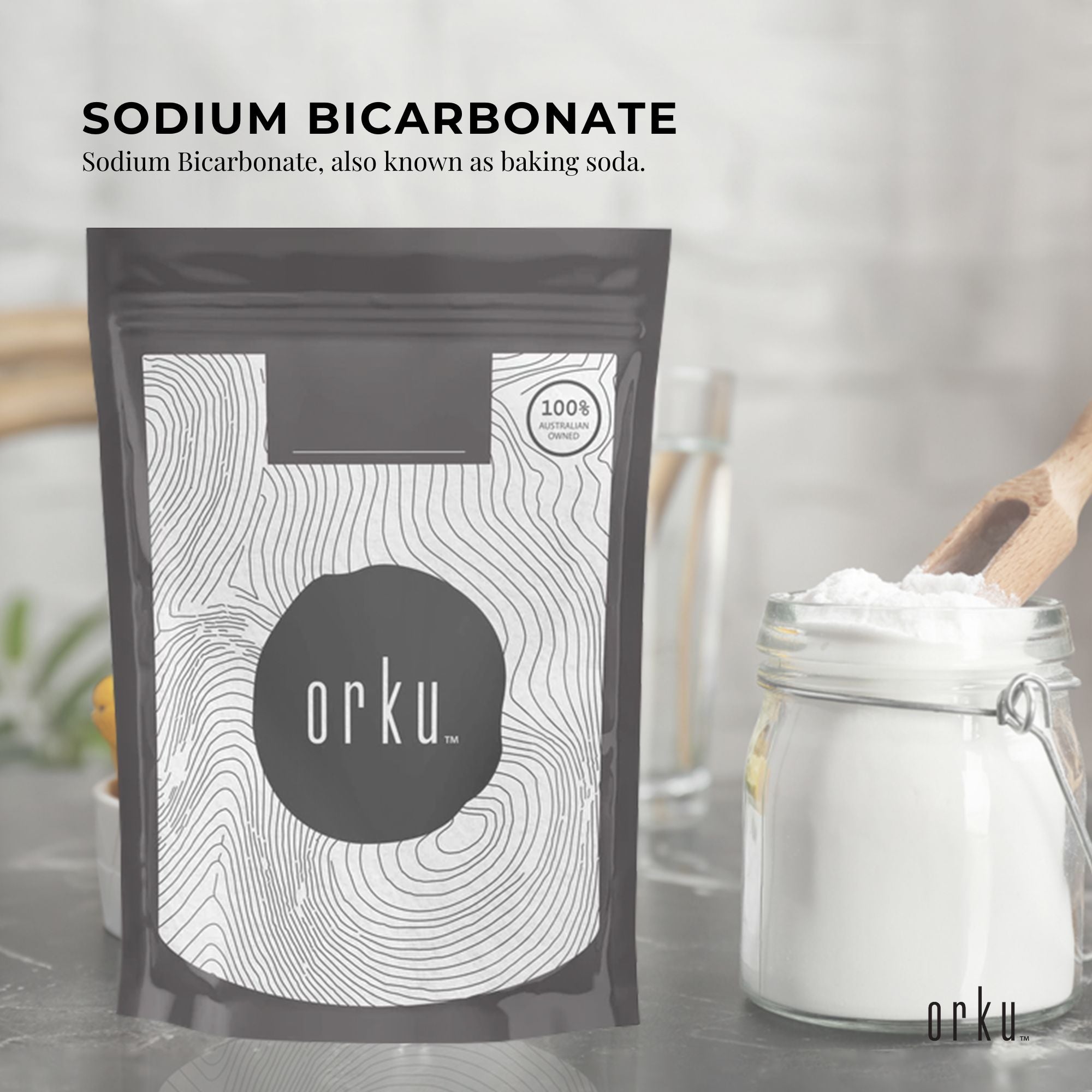 1Kg Sodium Bicarbonate - Food Grade Bicarb Baking Soda Hydrogen Carbonate Powder 3