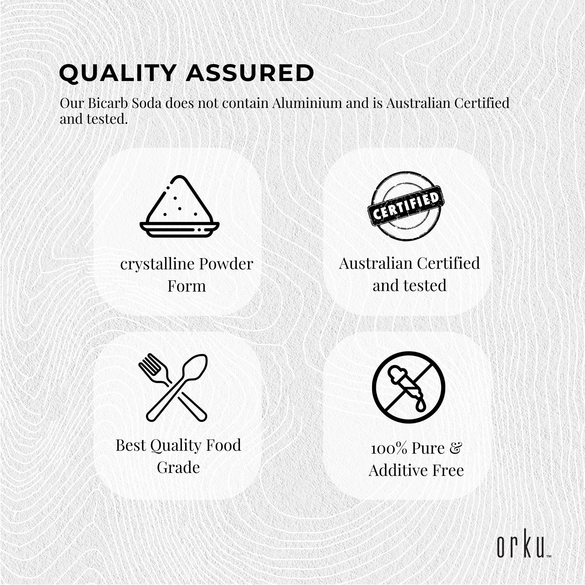 2Kg Sodium Bicarbonate - Food Grade Bicarb Baking Soda Hydrogen Carbonate Powder 9