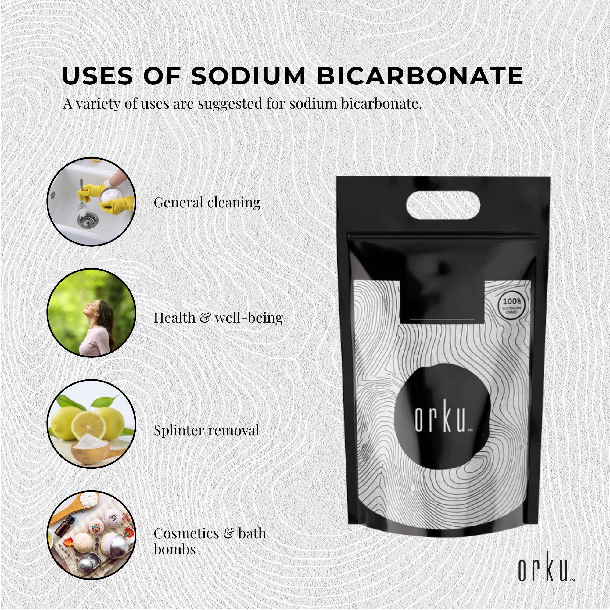 5Kg Sodium Bicarbonate - Food Grade Bicarb Baking Soda Hydrogen Carbonate Powder 6