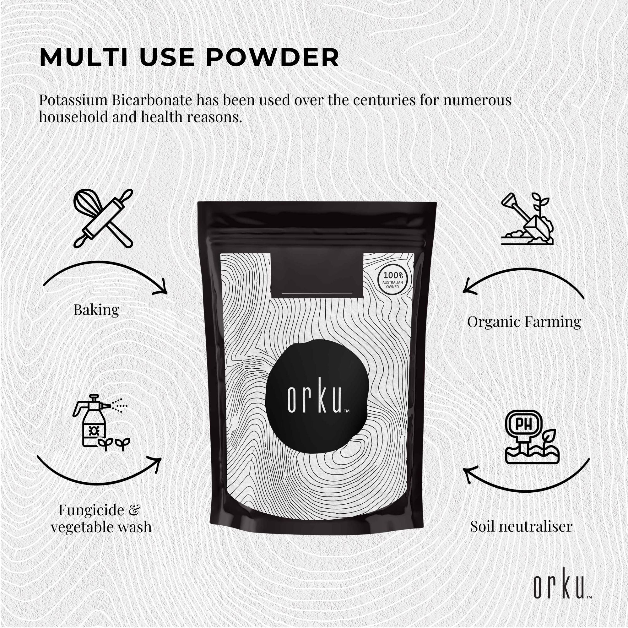 1Kg Organic Potassium Bicarbonate Powder - Food Grade Pure FCC Brewing Baking 3