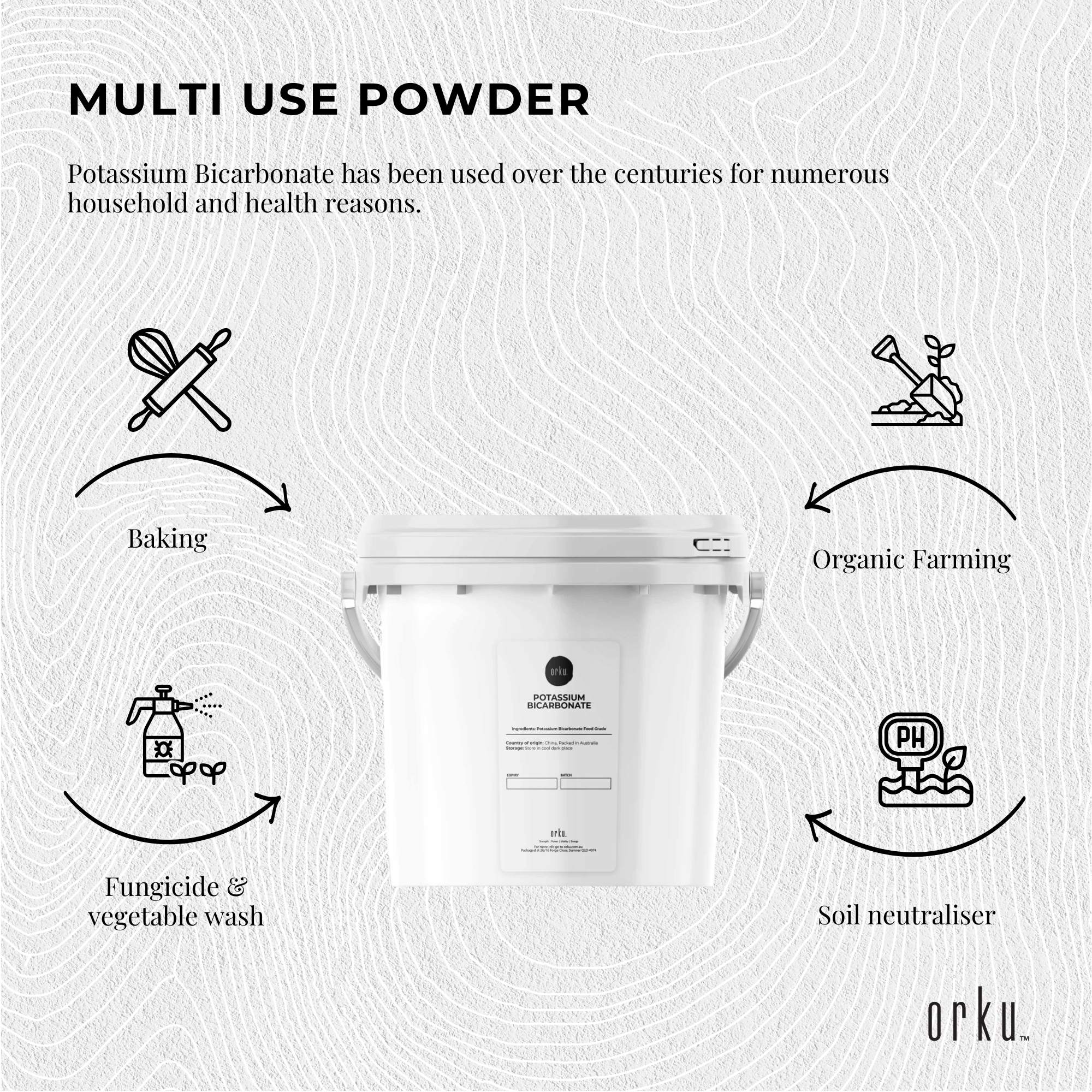 5Kg Organic Potassium Bicarbonate Powder Tub - Food Grade FCC for Brewing Baking 3
