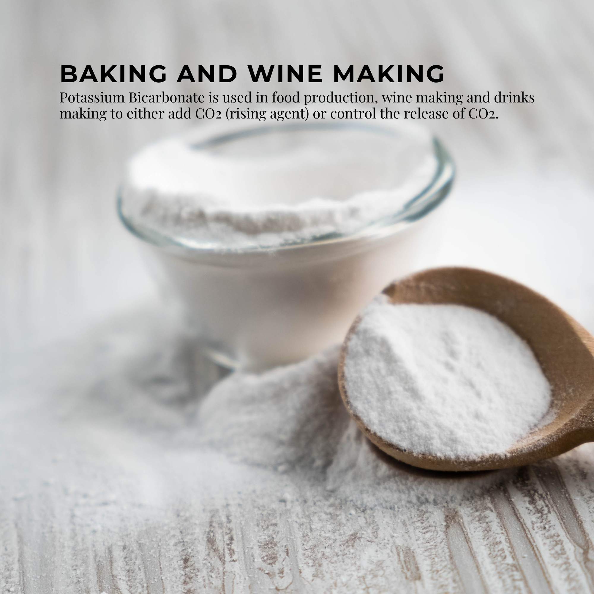 5Kg Organic Potassium Bicarbonate Powder Tub - Food Grade FCC for Brewing Baking 5