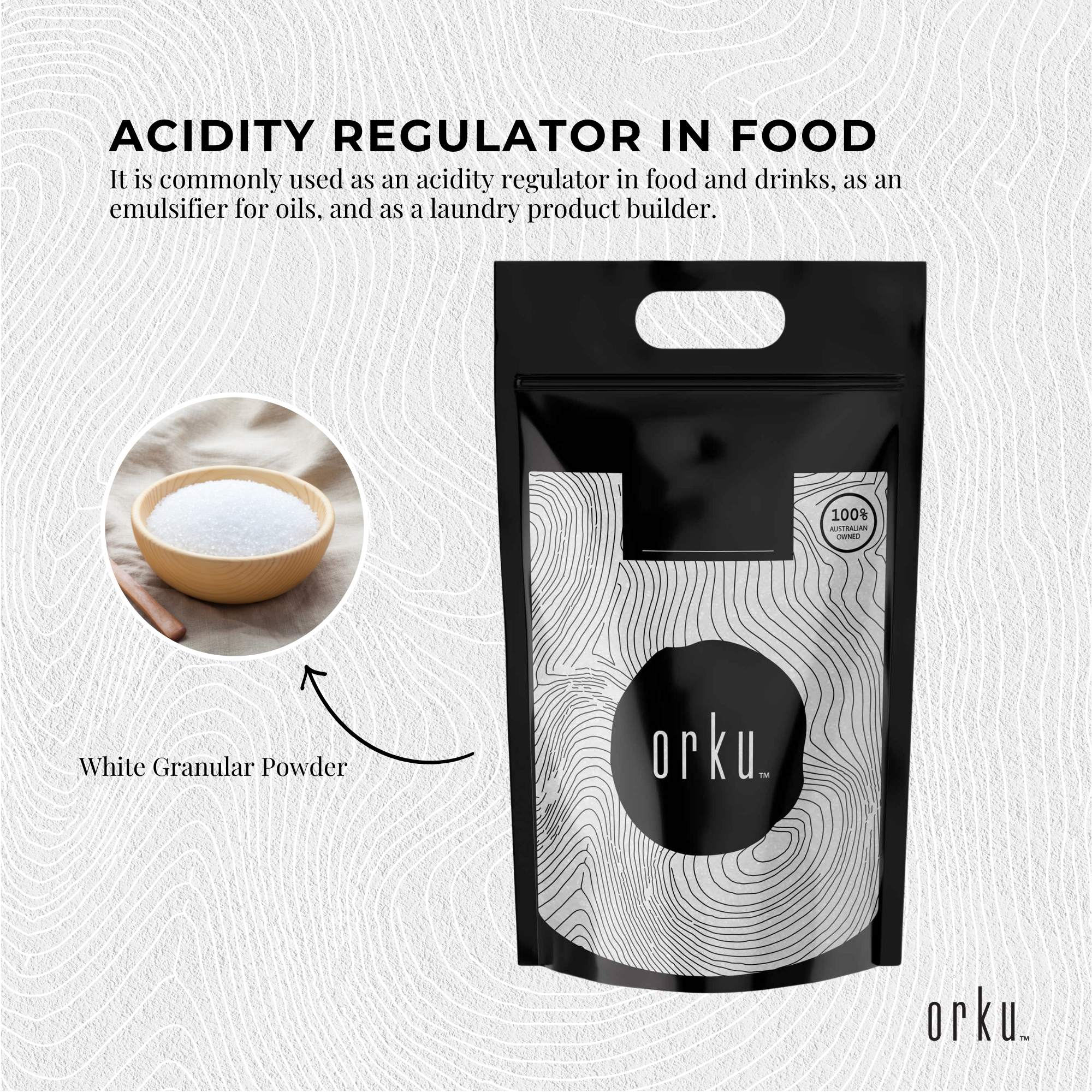 Bulk 10Kg Sodium Citrate Powder - Trisodium Food Grade Salt Acid Preservative 5