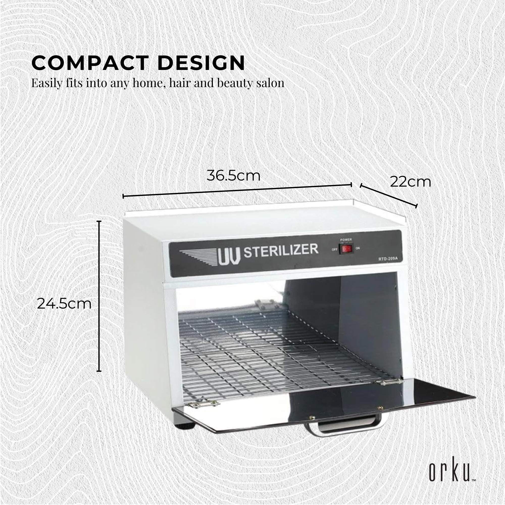 8L UV Steriliser Box Beauty Equipment Sanitising Salon Nail Tools Sterilizer 3