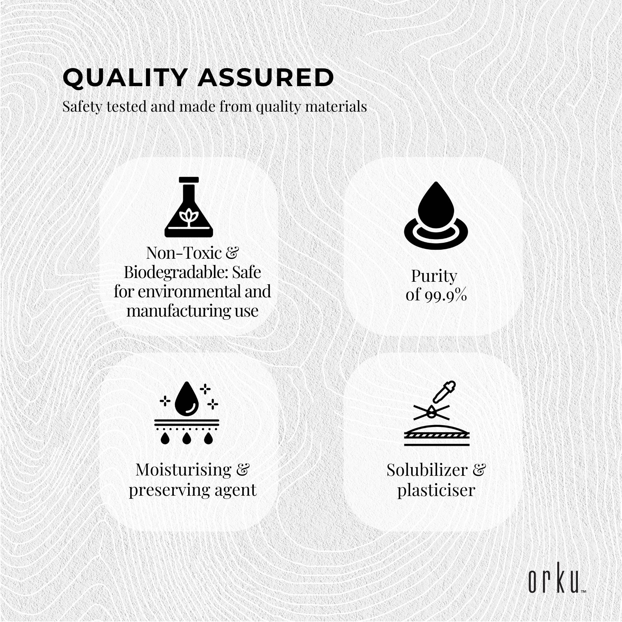 Orku 250ml Glycerine 99.9% Pure USP Food + Cosmetic Grade – Vegetable Glycerol 8