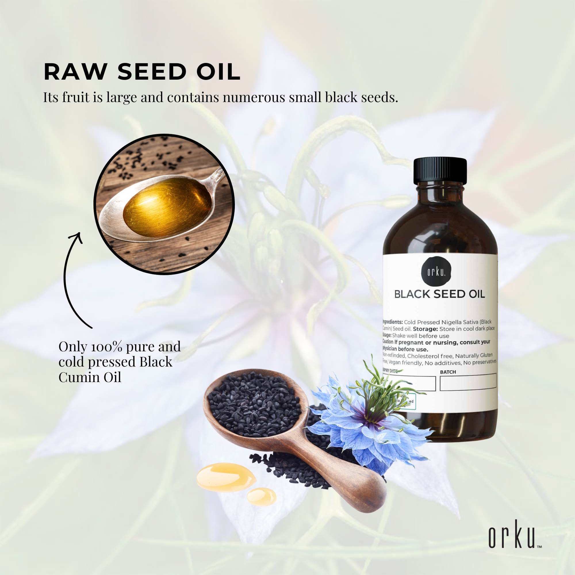 100ml Pure Black Seed Oil - 100% Ethiopian Nigella Sativa Cumin Cold Pressed 4