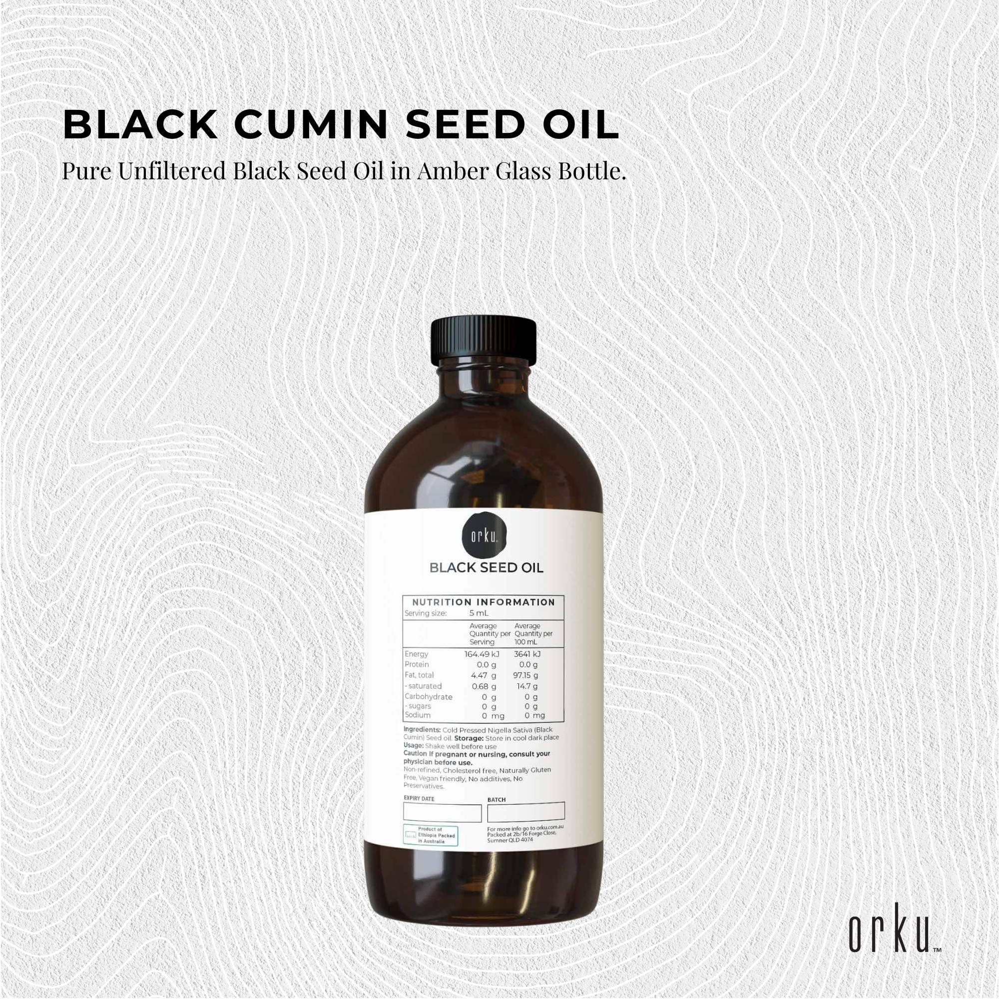 500ml Pure Black Seed Oil - 100% Ethiopian Nigella Sativa Cumin Cold Pressed 3