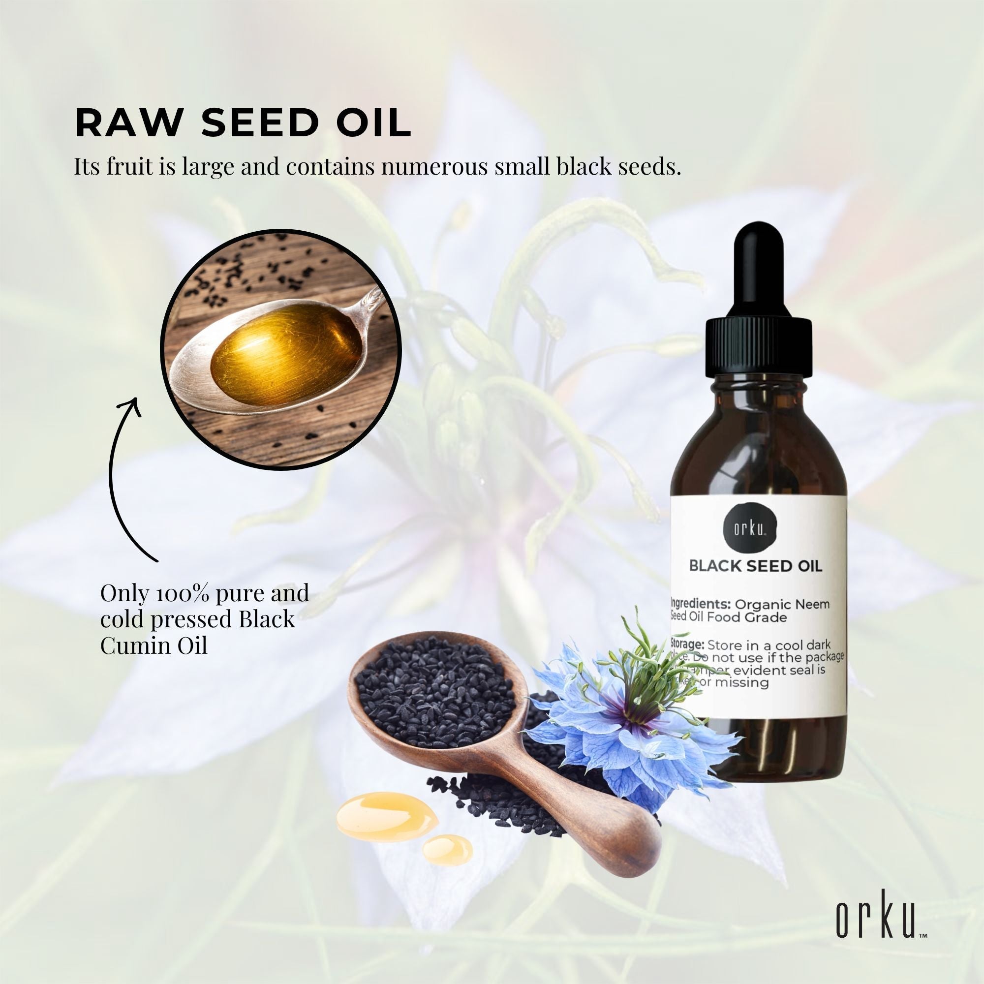 25ml Pure Black Seed Oil - 100% Ethiopian Nigella Sativa Cumin Cold Pressed 4
