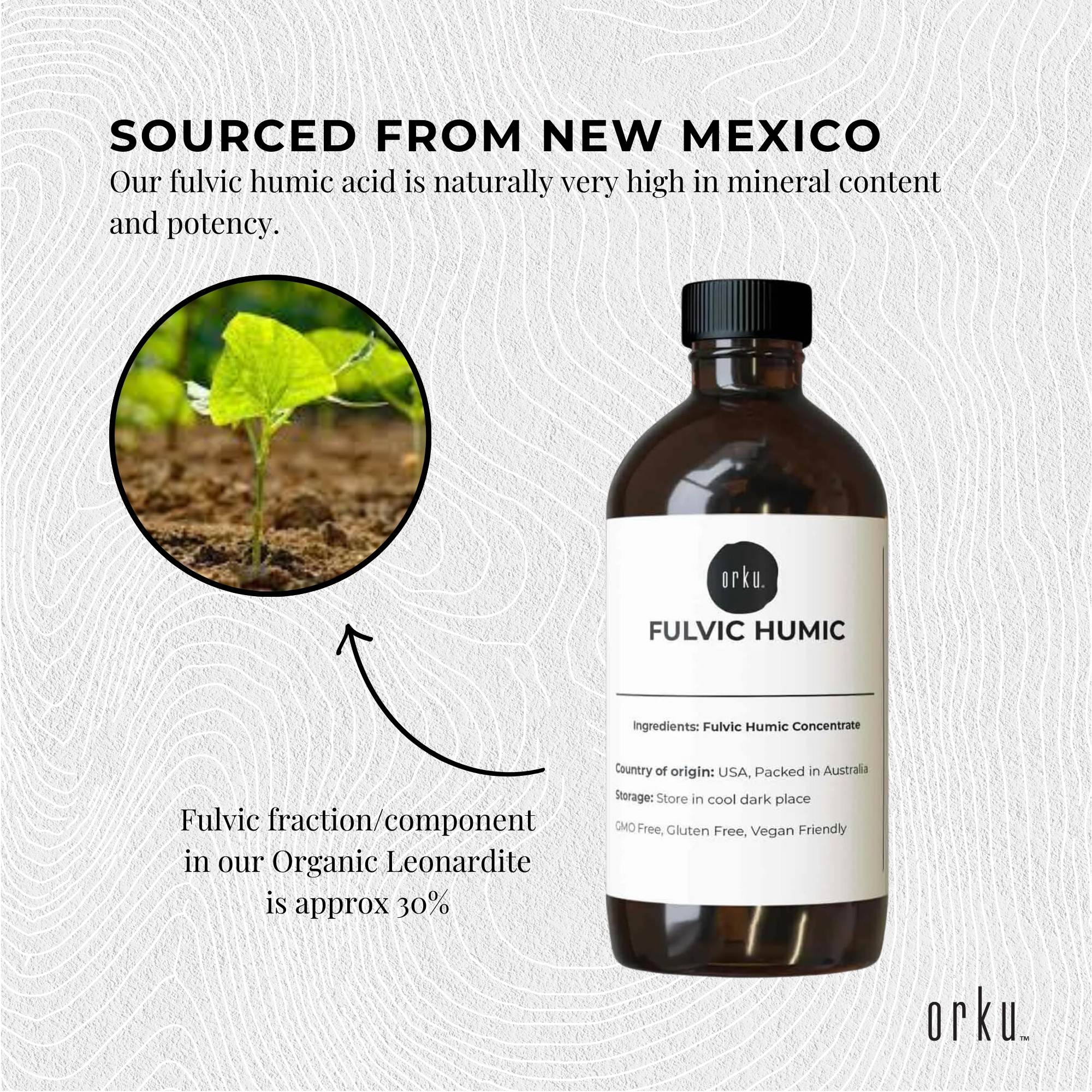 100ml Fulvic Humic Liquid Concentrate FHC 3