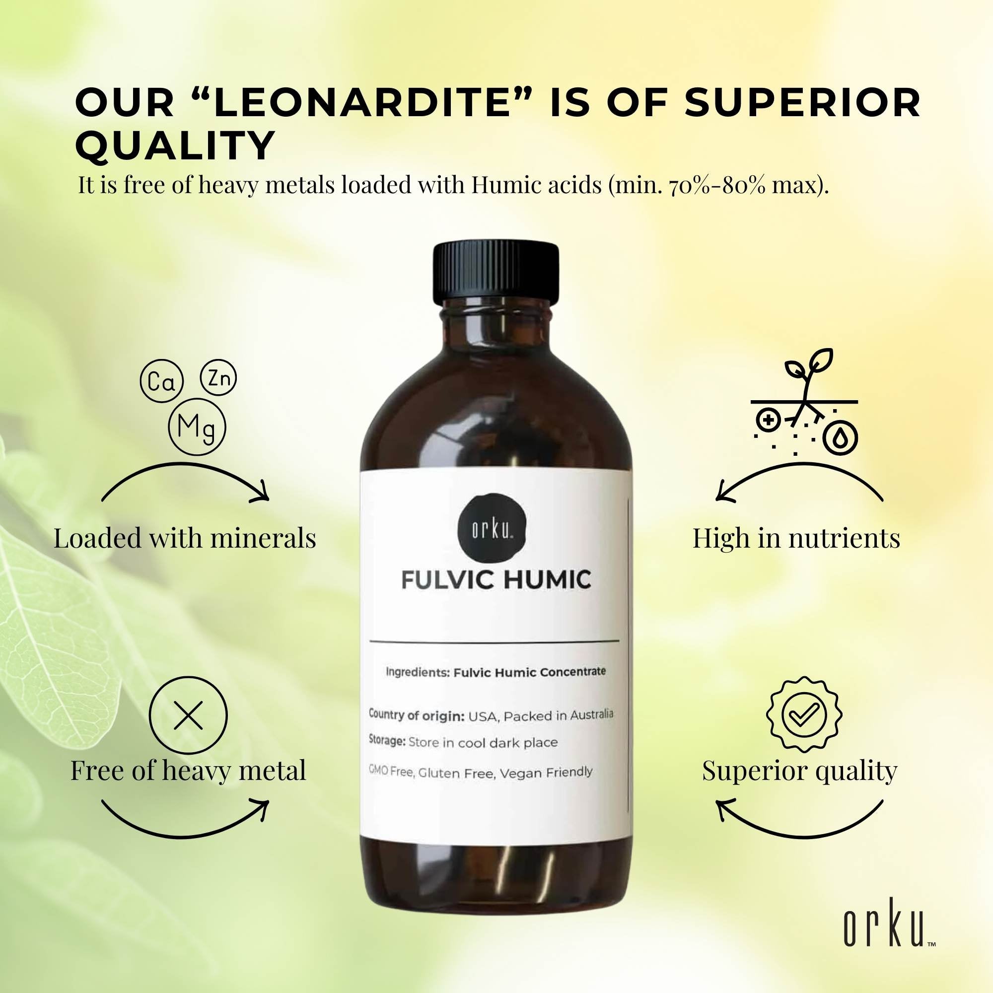 100ml Fulvic Humic Liquid Concentrate FHC 4