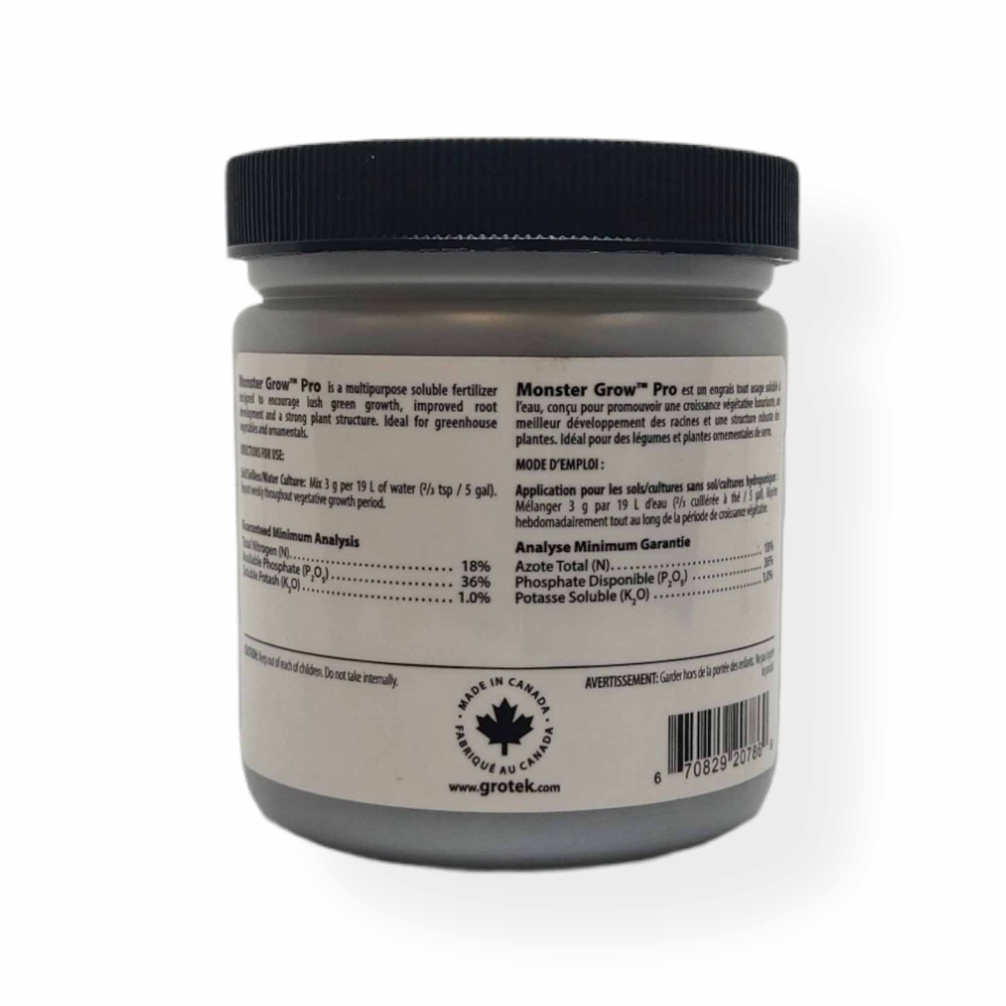 Monster Grow Pro Hydroponic Fertiliser 130g Grotek Fertilizer Growth Optimizer 3